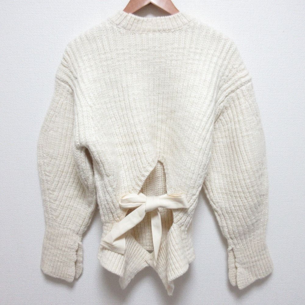 Other Other 3.1 Phillip Lim Back Ribbon Chunky Knit Sweater Textile Tops DUTY FREE for USA Size ONE SIZE - 2 Thumbnail
