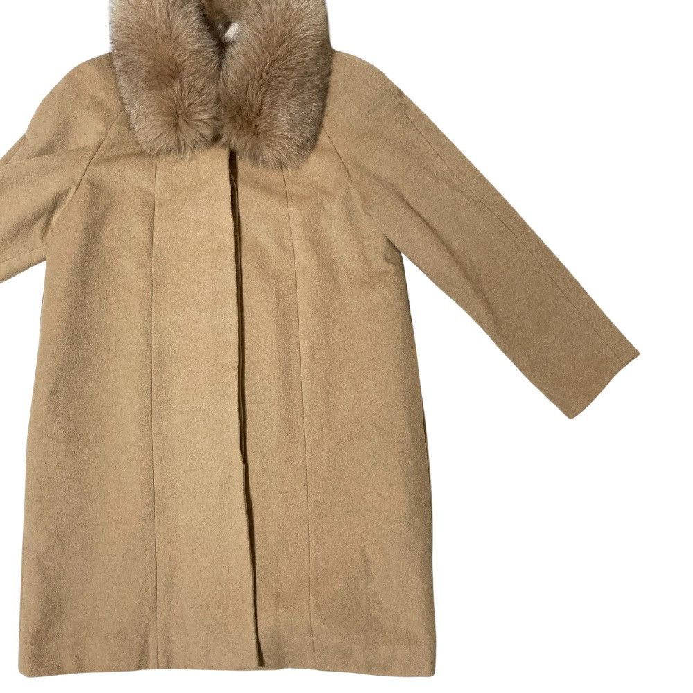 Other Other LABEILLE Fox Fur Pure Cashmere Coat Textile Outerwear DUTY FREE for USA Size ONE SIZE - 4 Thumbnail