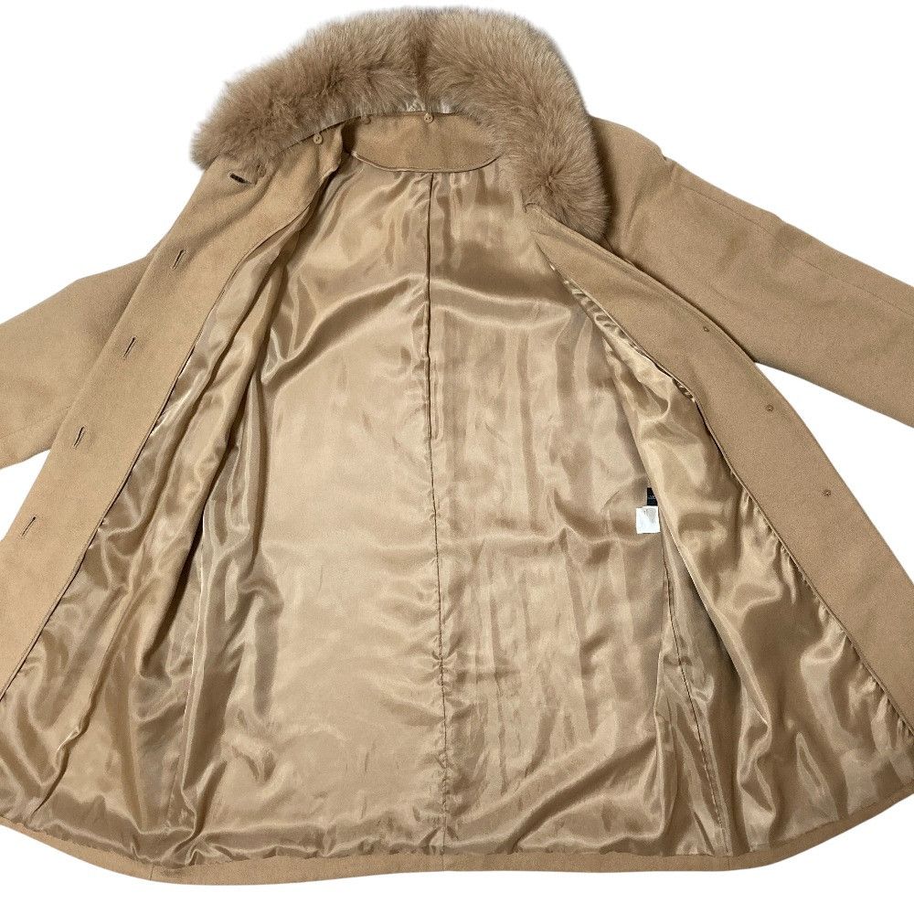 Other Other LABEILLE Fox Fur Pure Cashmere Coat Textile Outerwear DUTY FREE for USA Size ONE SIZE - 5 Thumbnail