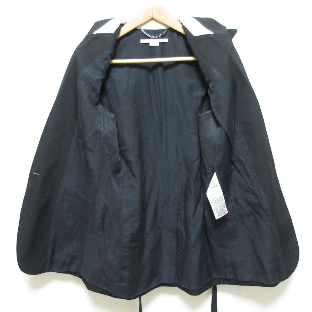 Stella McCartney Stella Mccartney Stella McCartney Belted Single Tailored Jacket Textile Outerwear 603700 DUTY FREE for USA Size ONE SIZE - 3 Thumbnail