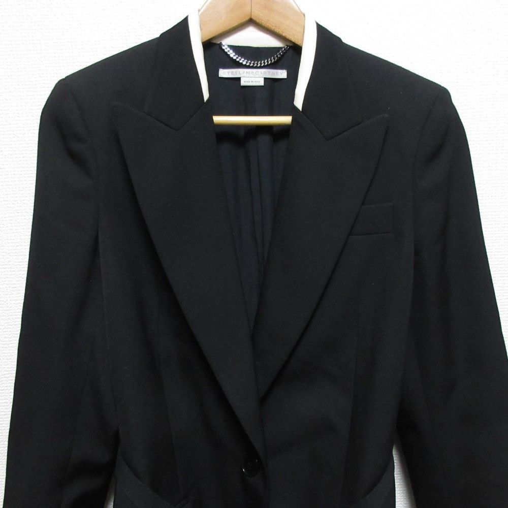 Stella McCartney Stella Mccartney Stella McCartney Belted Single Tailored Jacket Textile Outerwear 603700 DUTY FREE for USA Size ONE SIZE - 4 Thumbnail