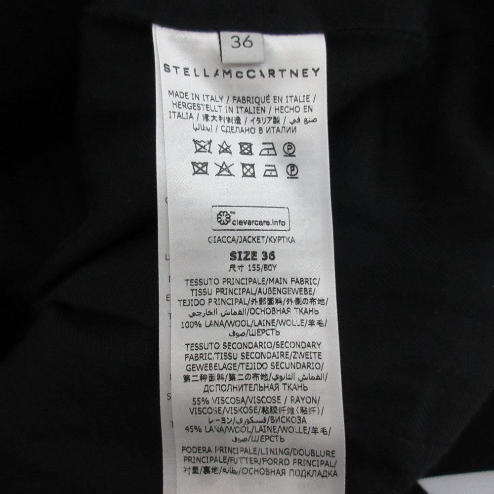 Stella McCartney Stella Mccartney Stella McCartney Belted Single Tailored Jacket Textile Outerwear 603700 DUTY FREE for USA Size ONE SIZE - 10 Thumbnail