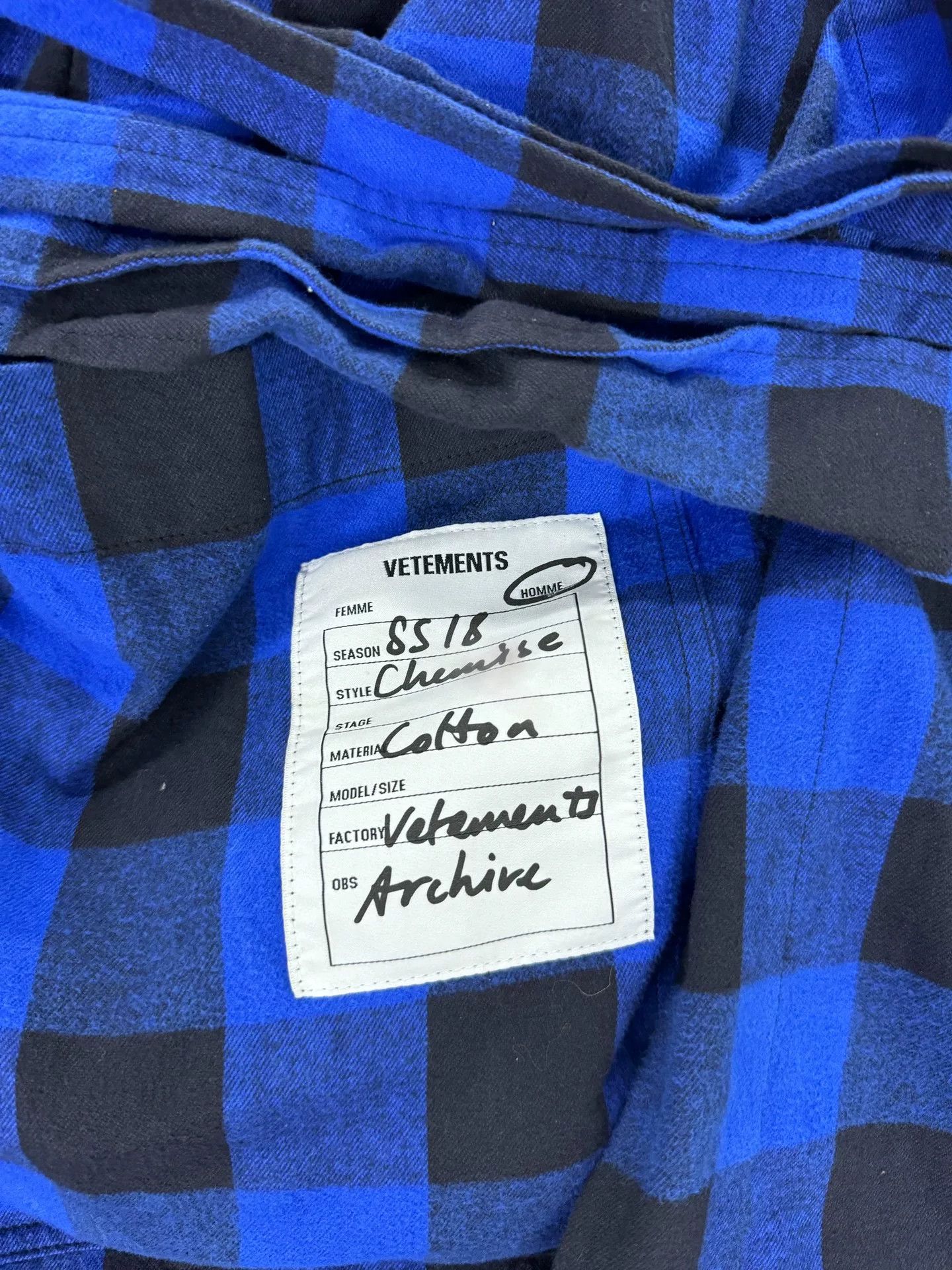 Vetements Vetements 18SS Bathrobe in Blue Size US M / EU 48-50 / 2 - 3 Thumbnail