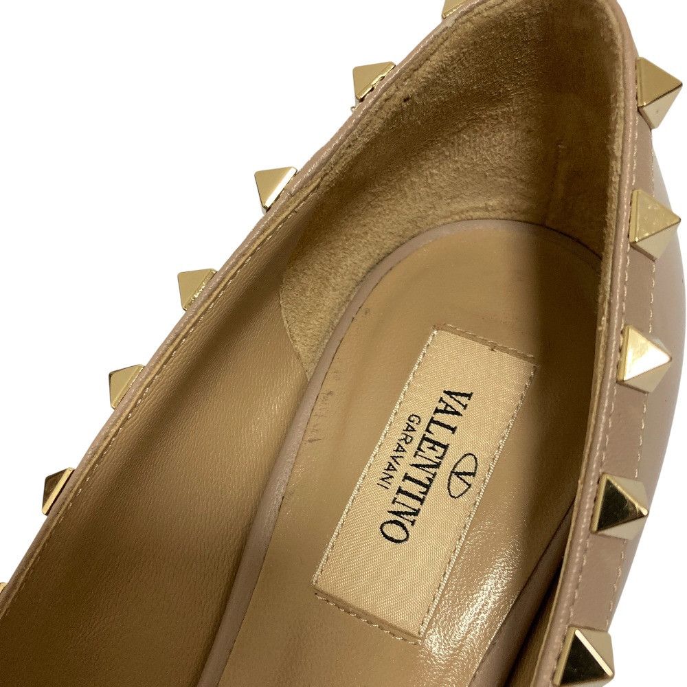 Valentino Valentino Valentino Garavani Rockstud Patent Pumps Leather Shoes DUTY FREE for USA Size ONE SIZE - 11 Thumbnail