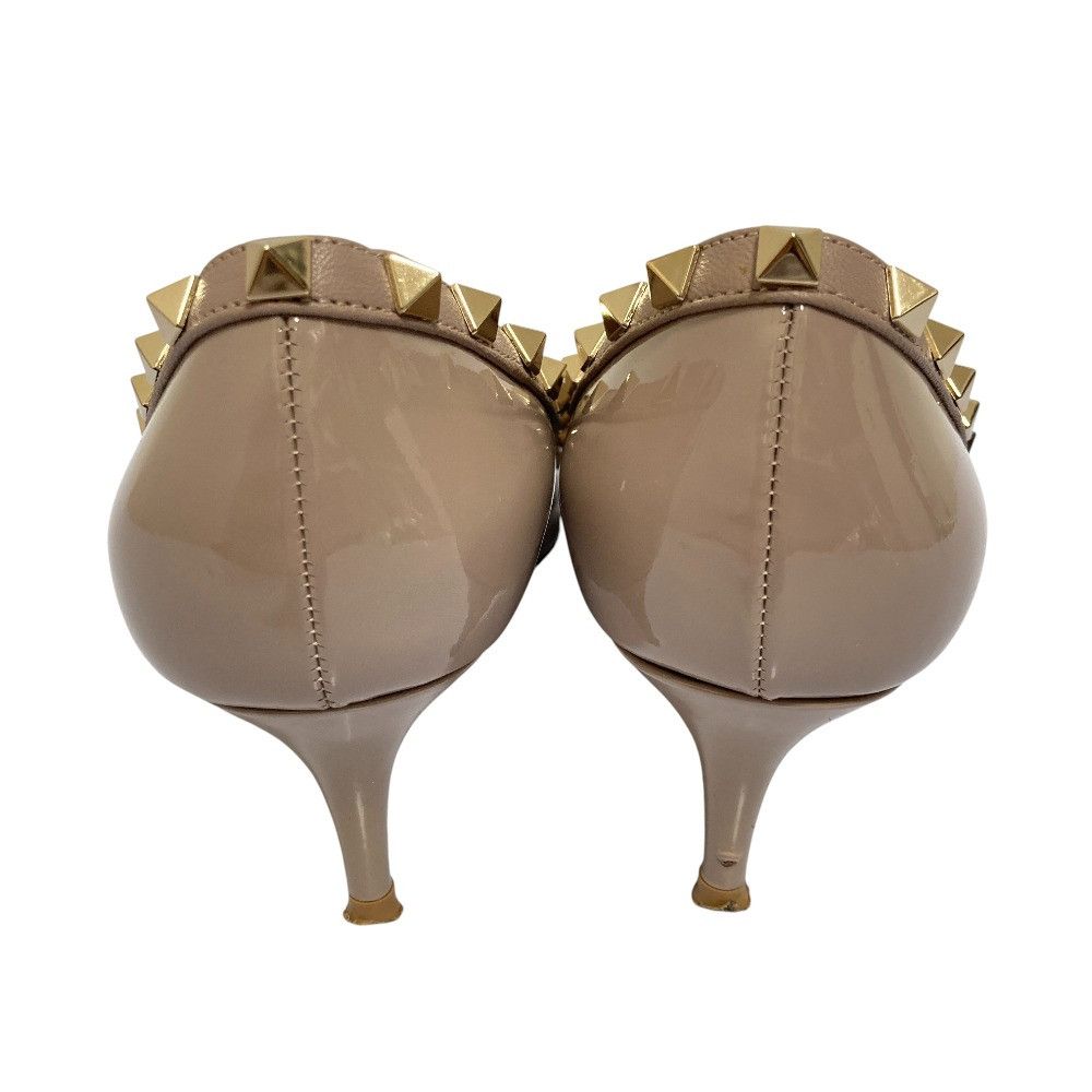 Valentino Valentino Valentino Garavani Rockstud Patent Pumps Leather Shoes DUTY FREE for USA Size ONE SIZE - 4 Thumbnail