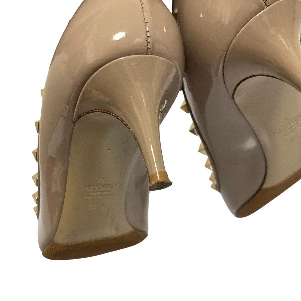 Valentino Valentino Valentino Garavani Rockstud Patent Pumps Leather Shoes DUTY FREE for USA Size ONE SIZE - 10 Thumbnail