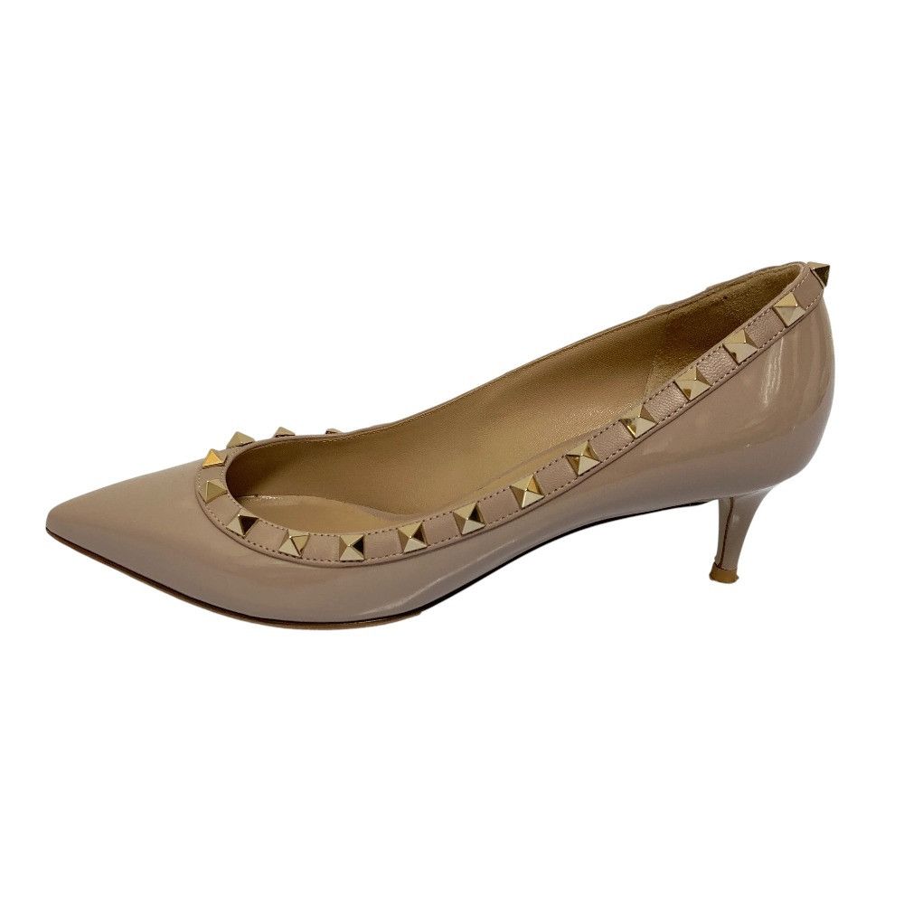 Valentino Valentino Valentino Garavani Rockstud Patent Pumps Leather Shoes DUTY FREE for USA Size ONE SIZE - 3 Thumbnail