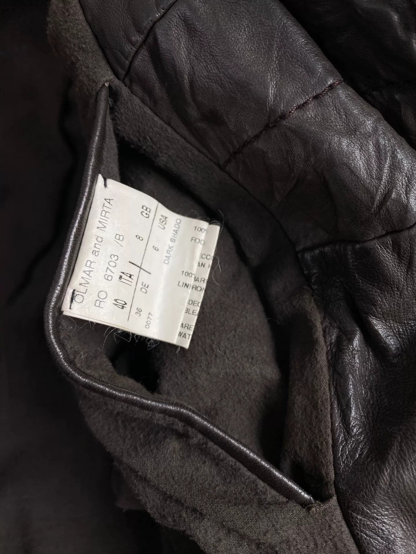 Rick Owens Rick Owens 2003 Fall Stand Collar Leather Jacket Size US M / EU 48-50 / 2 - 6 Thumbnail