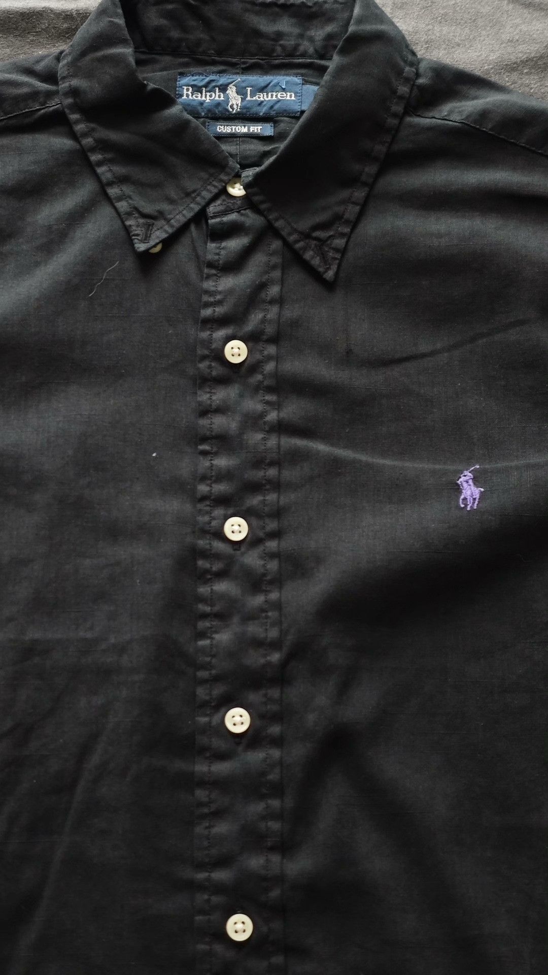 Polo Ralph Lauren Vintage Ralph Lauren Cotton Linen Shirt Size US M / EU 48-50 / 2 - 2 Thumbnail