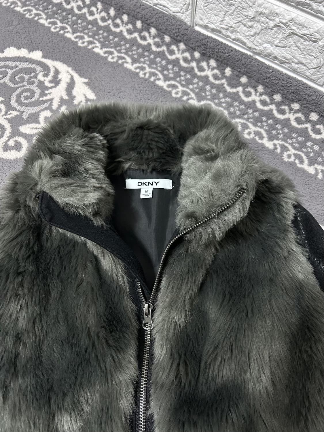 DKNY DKNY Vintage Shearling Leather Jacket Size US M / EU 48-50 / 2 - 2 Thumbnail