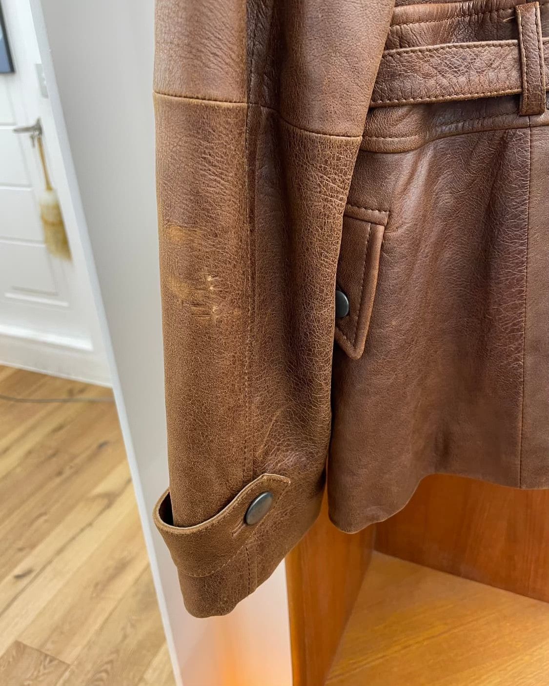 Max Mara Max Mara Vintage Leather Jacket Size M / US 6-8 / IT 42-44 - 7 Thumbnail