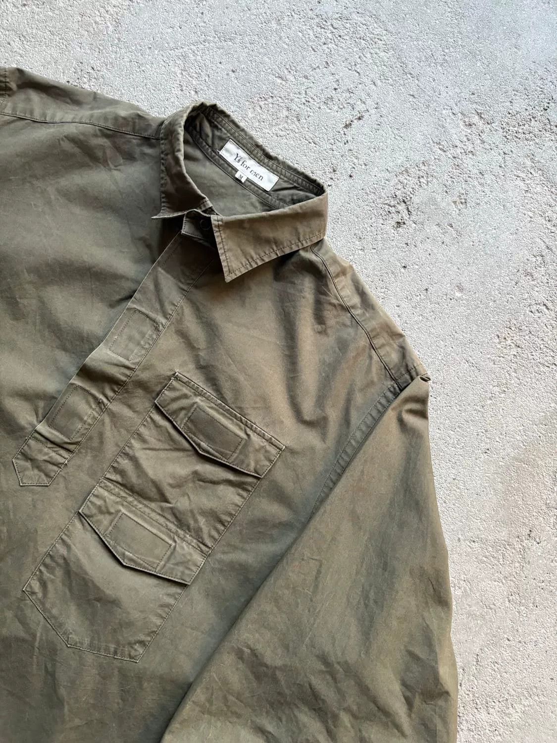 Yohji Yamamoto Yohji Yamamoto Vintage Cargo Shirt Size US M / EU 48-50 / 2 - 3 Thumbnail