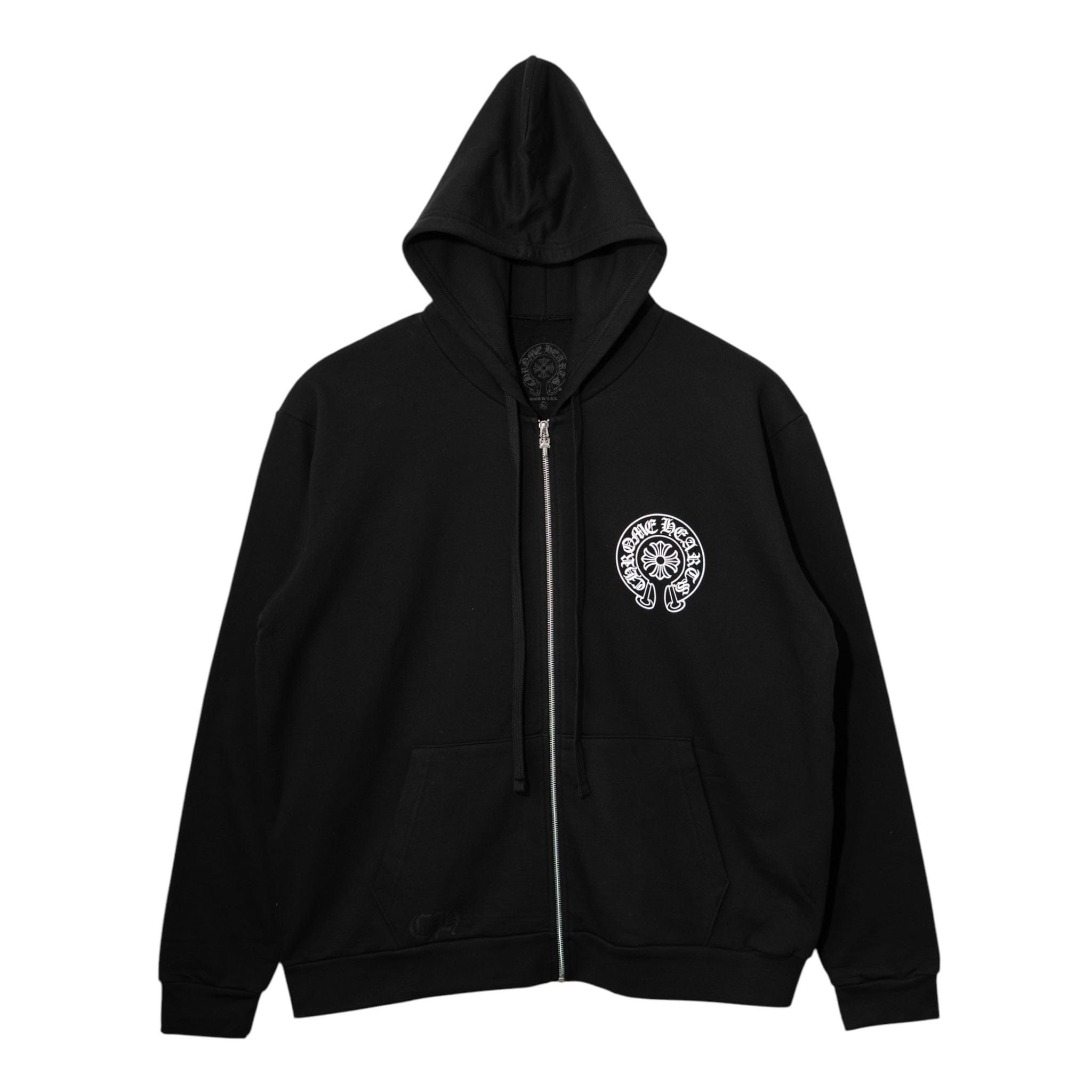 Chrome Hearts NYC Exclusive Horseshoe Logo Zip Up Hooded Sweatshirt Black Size US XXL / EU 58 / 5 - 2 Thumbnail