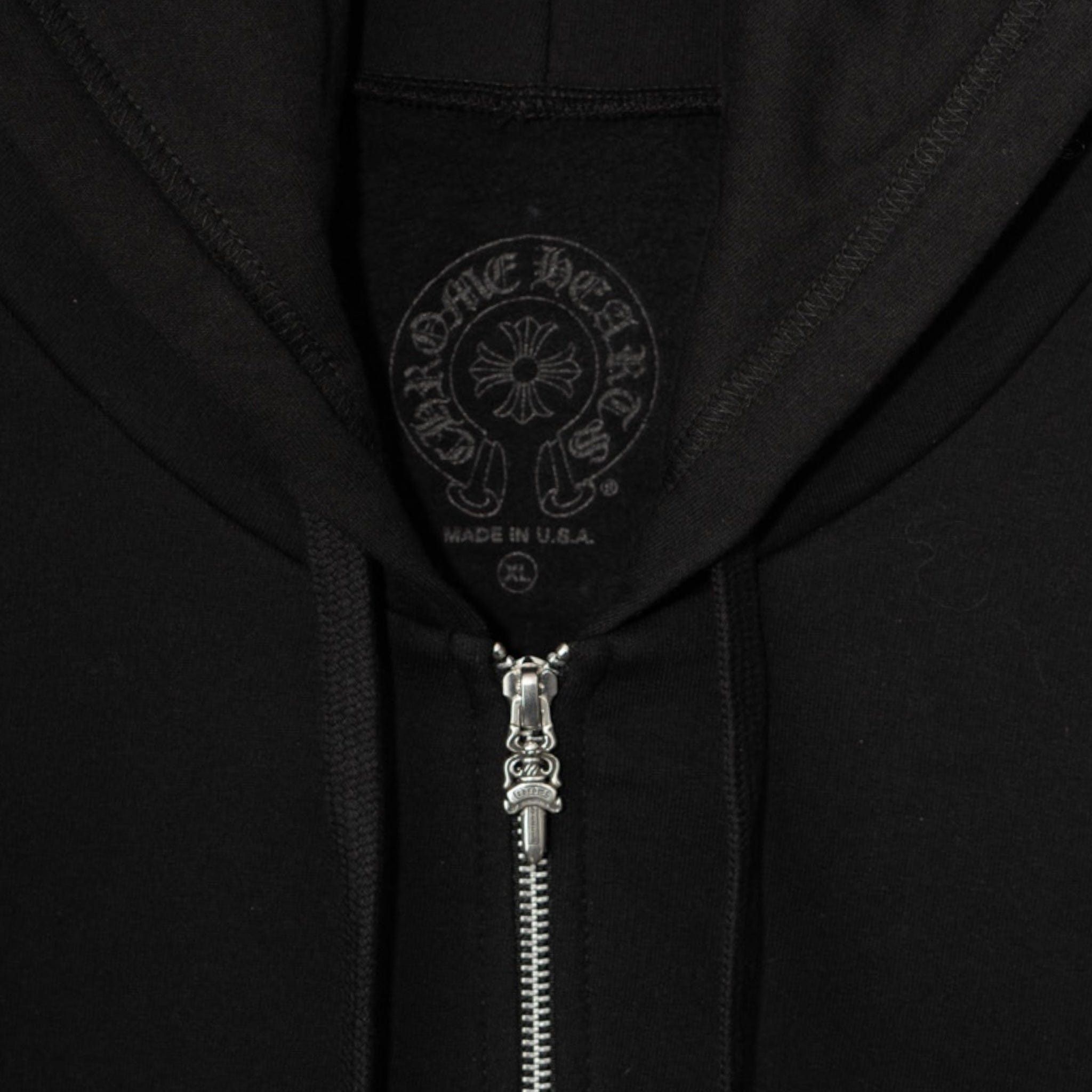 Chrome Hearts NYC Exclusive Horseshoe Logo Zip Up Hooded Sweatshirt Black Size US XXL / EU 58 / 5 - 5 Thumbnail