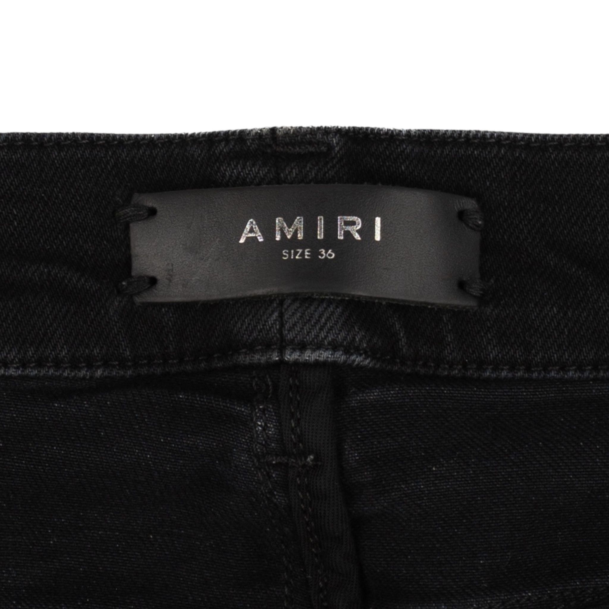 Amiri Amiri Broken Track Jeans Aged Black Neon Blue Size US 36 / EU 52 - 4 Thumbnail