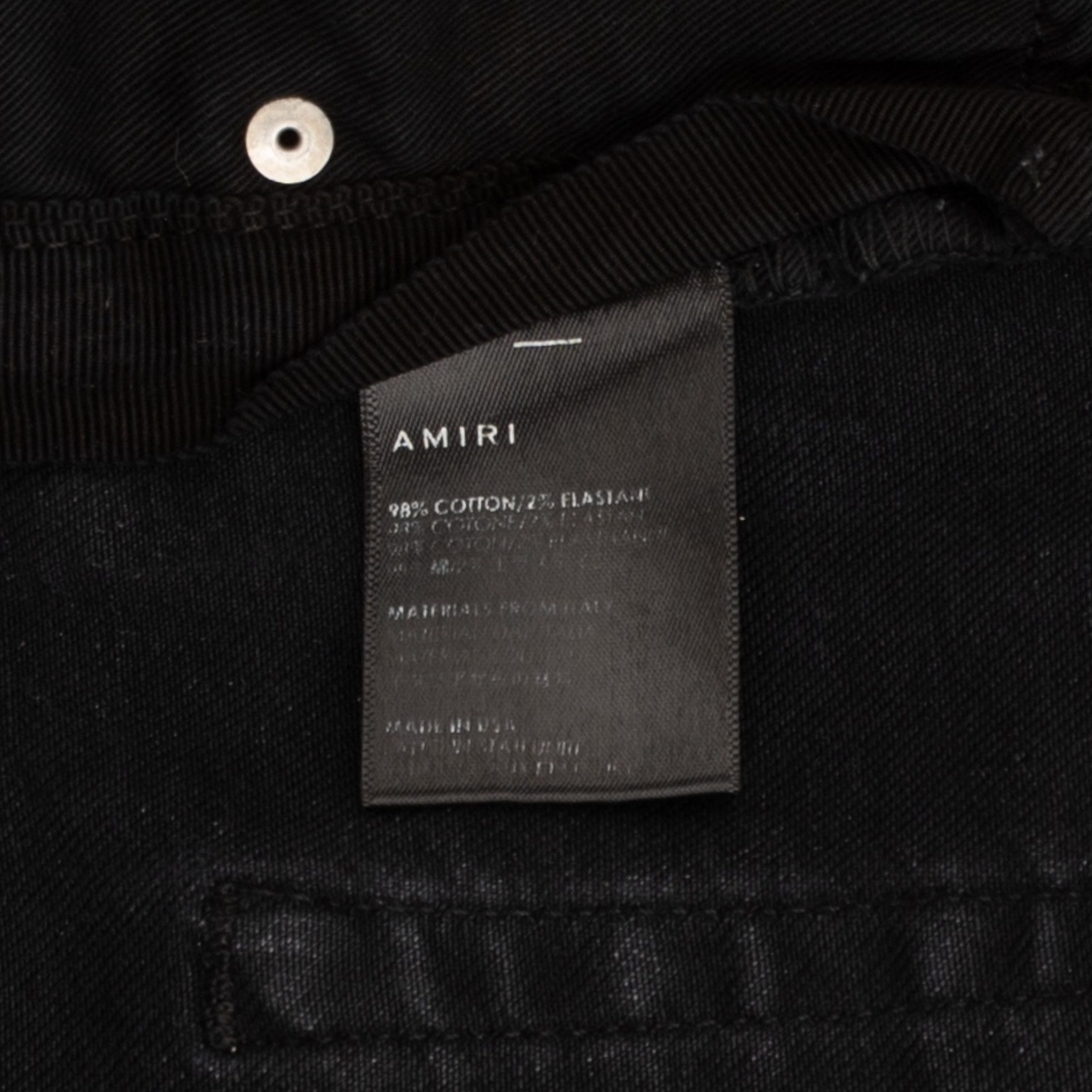 Amiri Amiri Broken Track Jeans Aged Black Neon Blue Size US 36 / EU 52 - 5 Thumbnail