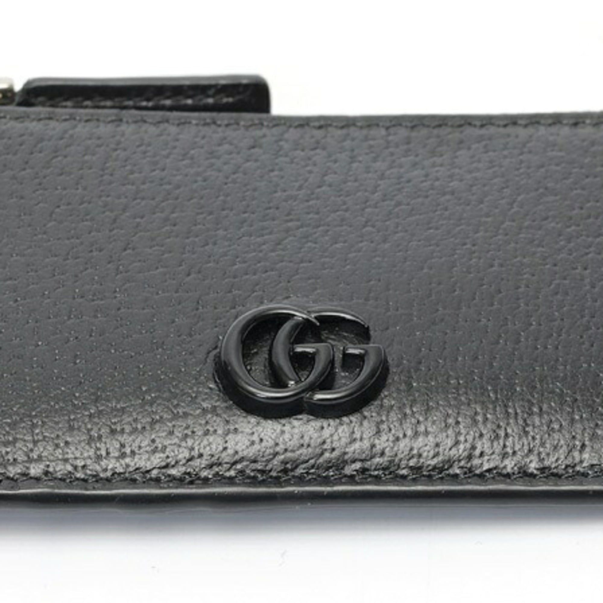 Gucci Gucci GG Marmont Coin Card Case Holder 722726 Leather Black S-160076 Size ONE SIZE - 3 Thumbnail