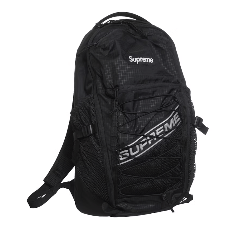 3D Logo Backpack Black