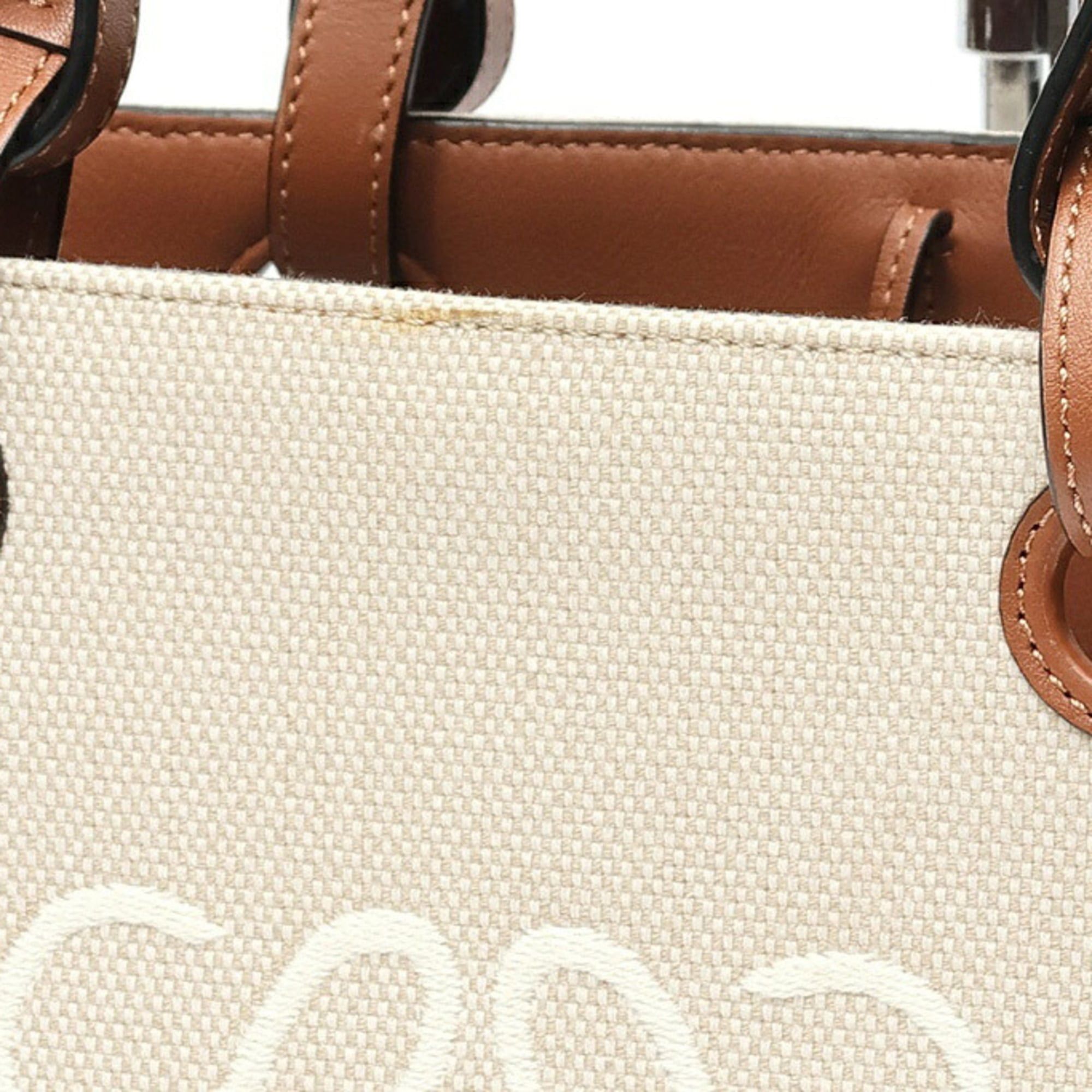 Loewe LOEWE Anagram Tote Bag Small A717S72X06 Ecru Tan S-159837 Size ONE SIZE - 4 Thumbnail