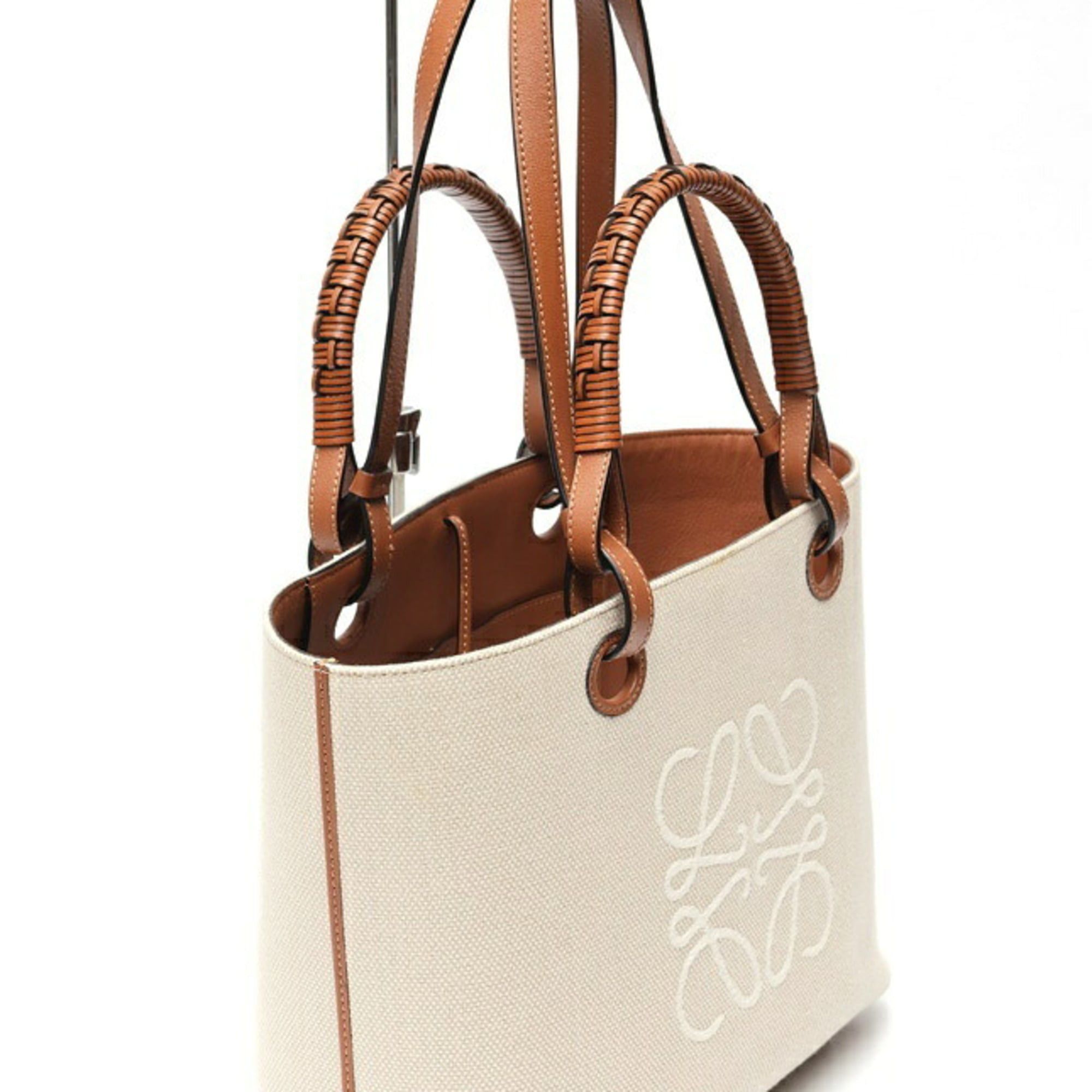 Loewe LOEWE Anagram Tote Bag Small A717S72X06 Ecru Tan S-159837 Size ONE SIZE - 2 Thumbnail