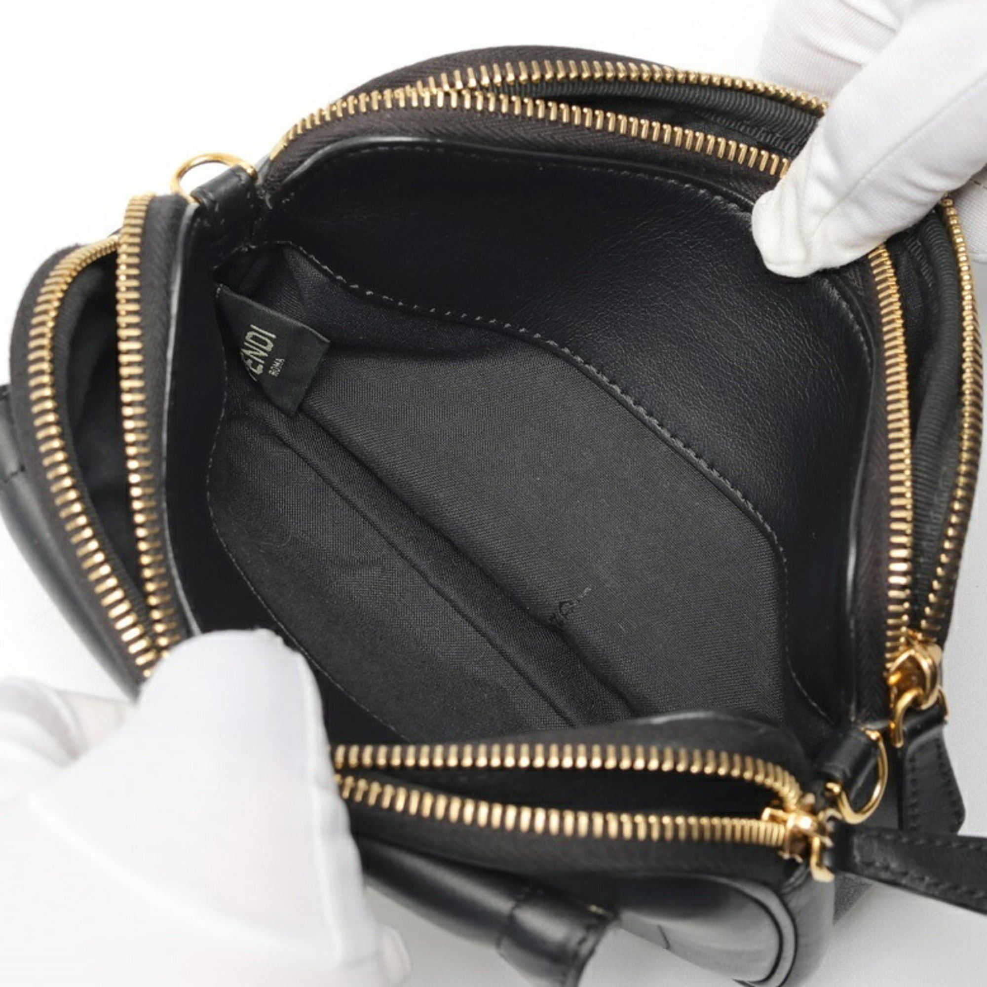 Fendi FENDI Easy Baguette Chain Shoulder Bag 8BS044 Leather Black S-159999 Size ONE SIZE - 8 Thumbnail