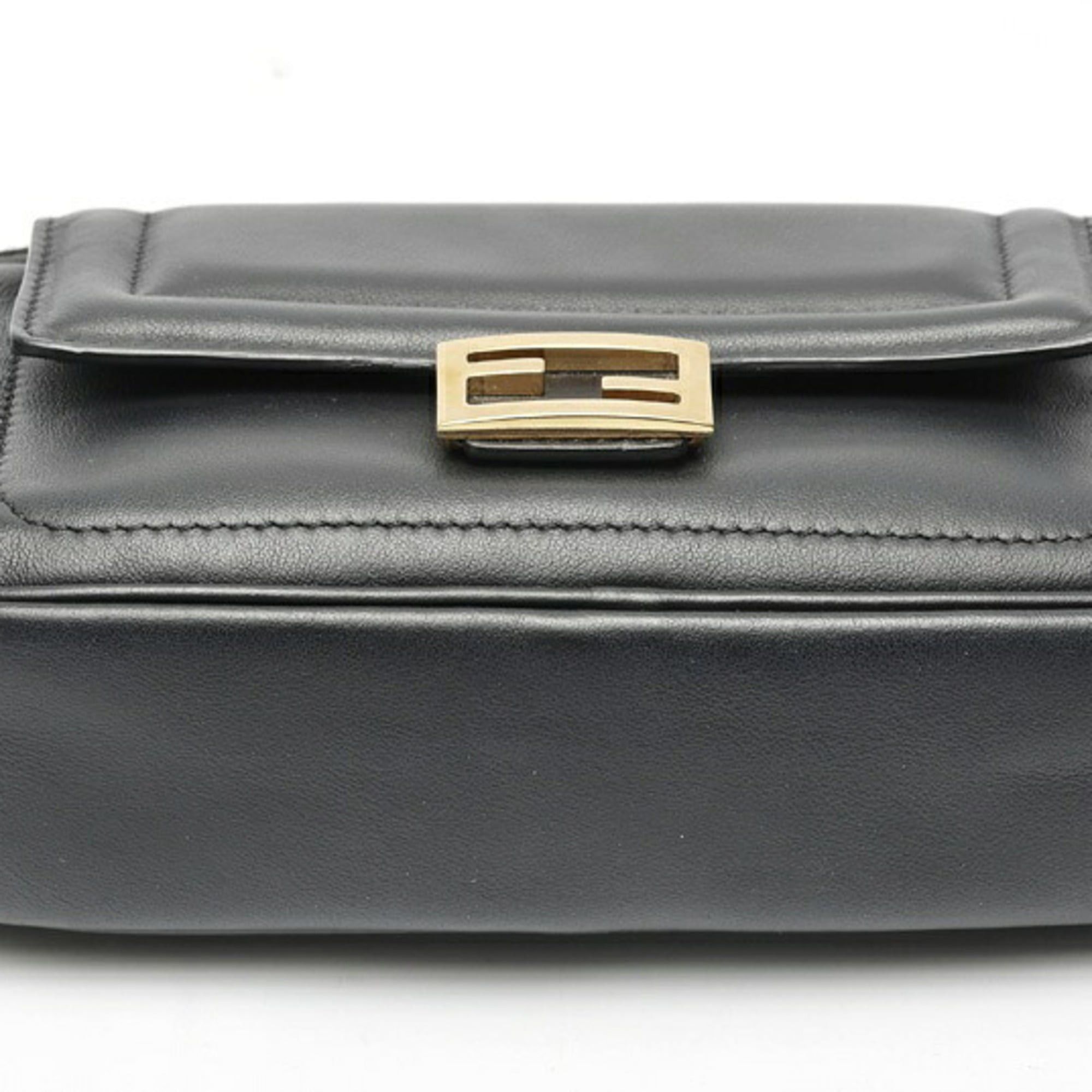 Fendi FENDI Easy Baguette Chain Shoulder Bag 8BS044 Leather Black S-159999 Size ONE SIZE - 4 Thumbnail