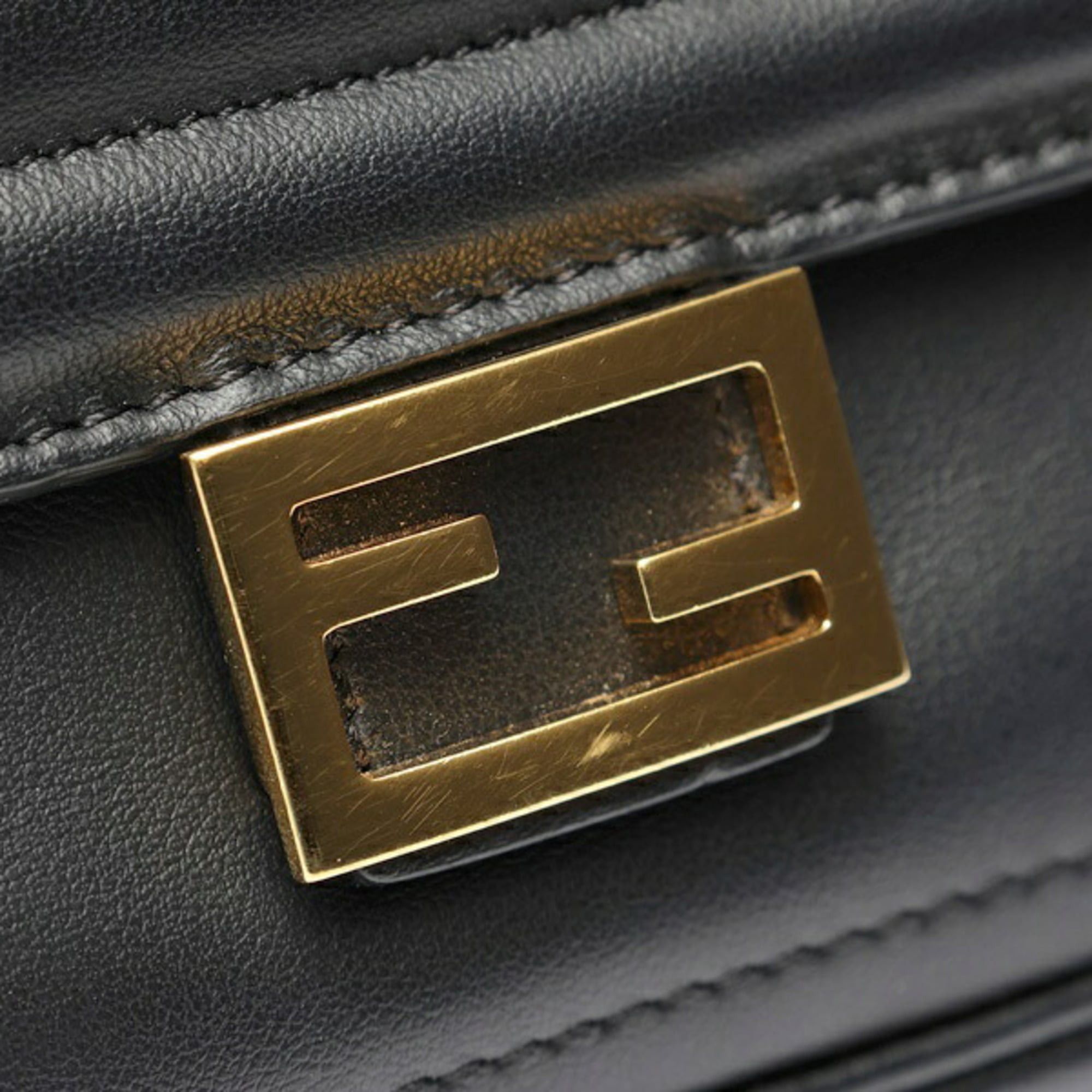 Fendi FENDI Easy Baguette Chain Shoulder Bag 8BS044 Leather Black S-159999 Size ONE SIZE - 5 Thumbnail