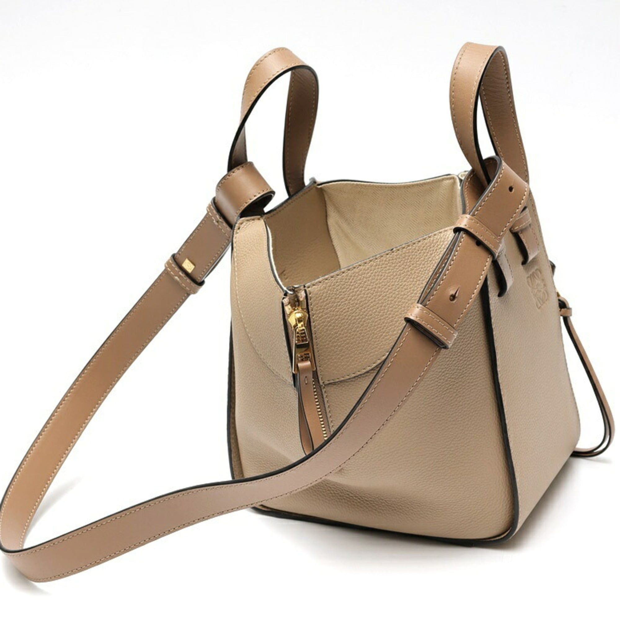 Loewe LOEWE Hammock Bag Compact A538H13X03 in Calfskin Sand (Greige) Size ONE SIZE - 2 Thumbnail