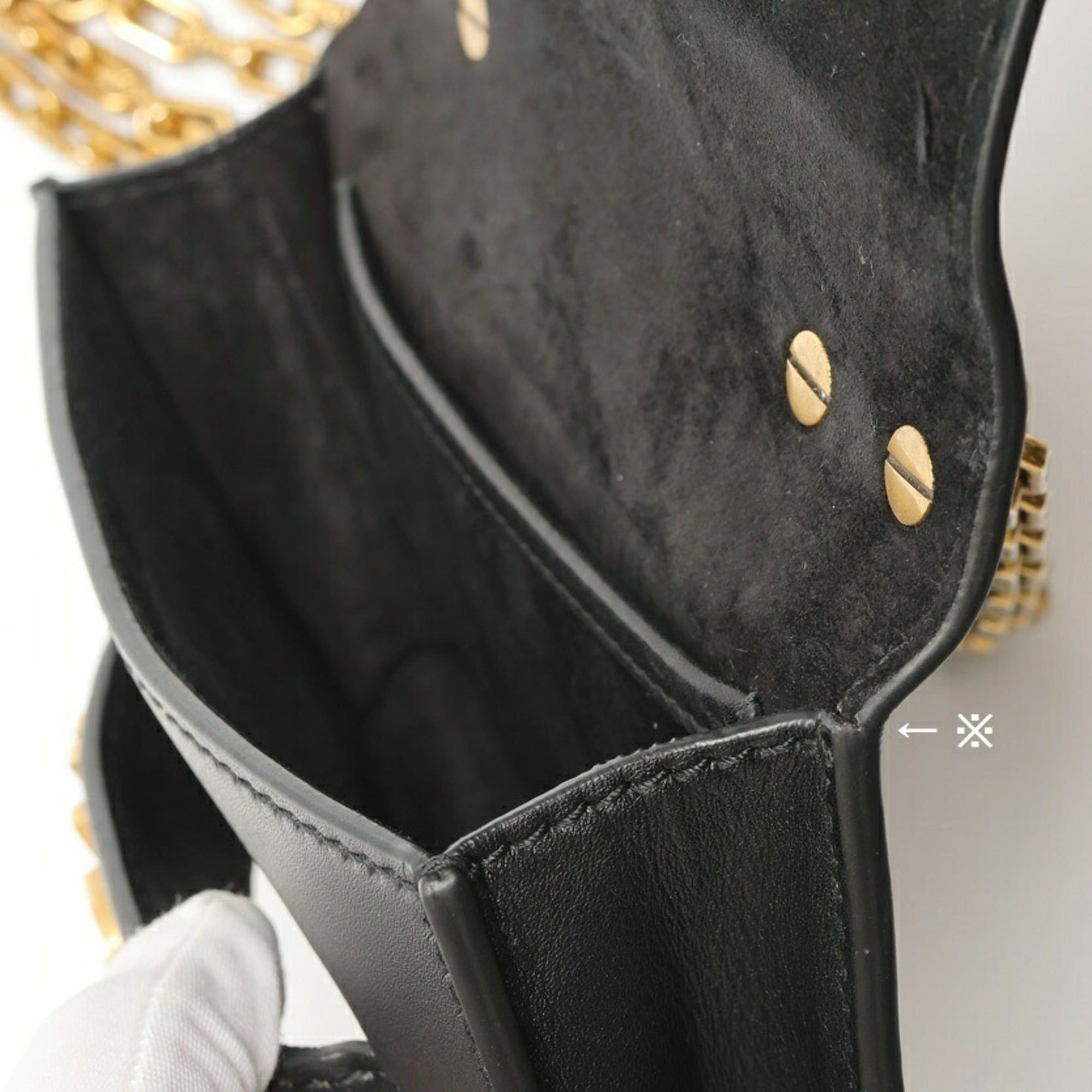 Dior Christian Dior Dior DIOR J'ADIOR Chain Shoulder Bag Leather Black S-160146 Size ONE SIZE - 8 Thumbnail