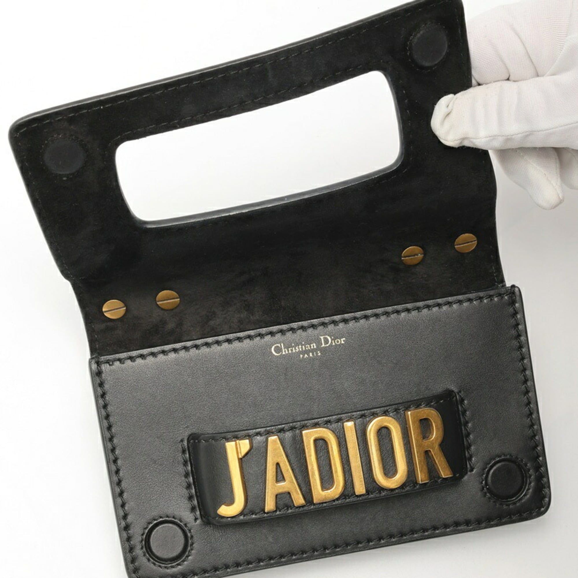 Dior Christian Dior Dior DIOR J'ADIOR Chain Shoulder Bag Leather Black S-160146 Size ONE SIZE - 6 Thumbnail