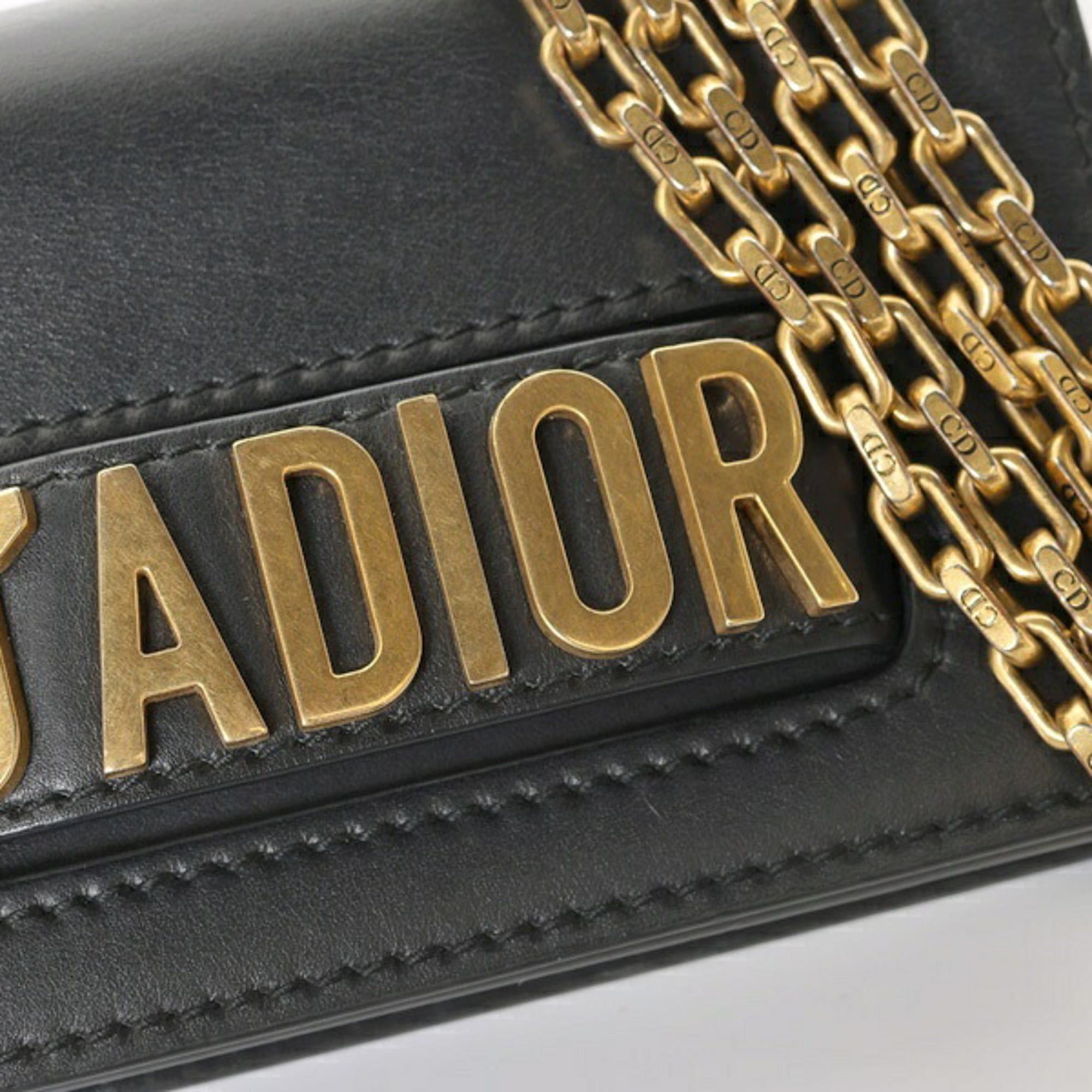 Dior Christian Dior Dior DIOR J'ADIOR Chain Shoulder Bag Leather Black S-160146 Size ONE SIZE - 5 Thumbnail