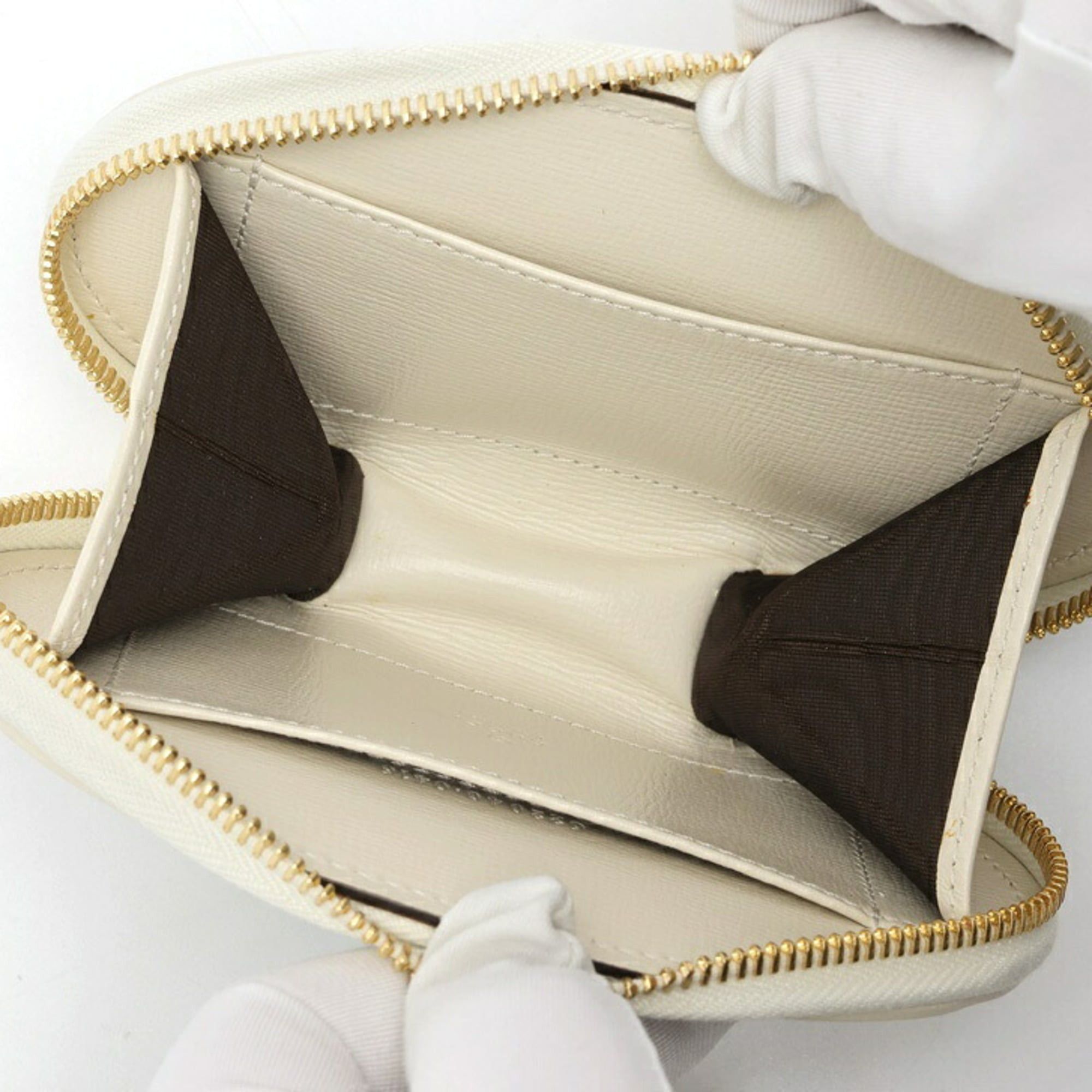 Gucci Gucci Horsebit 1955 Coin Case 622040 GG Canvas Leather Beige White S-160138 Size ONE SIZE - 5 Thumbnail