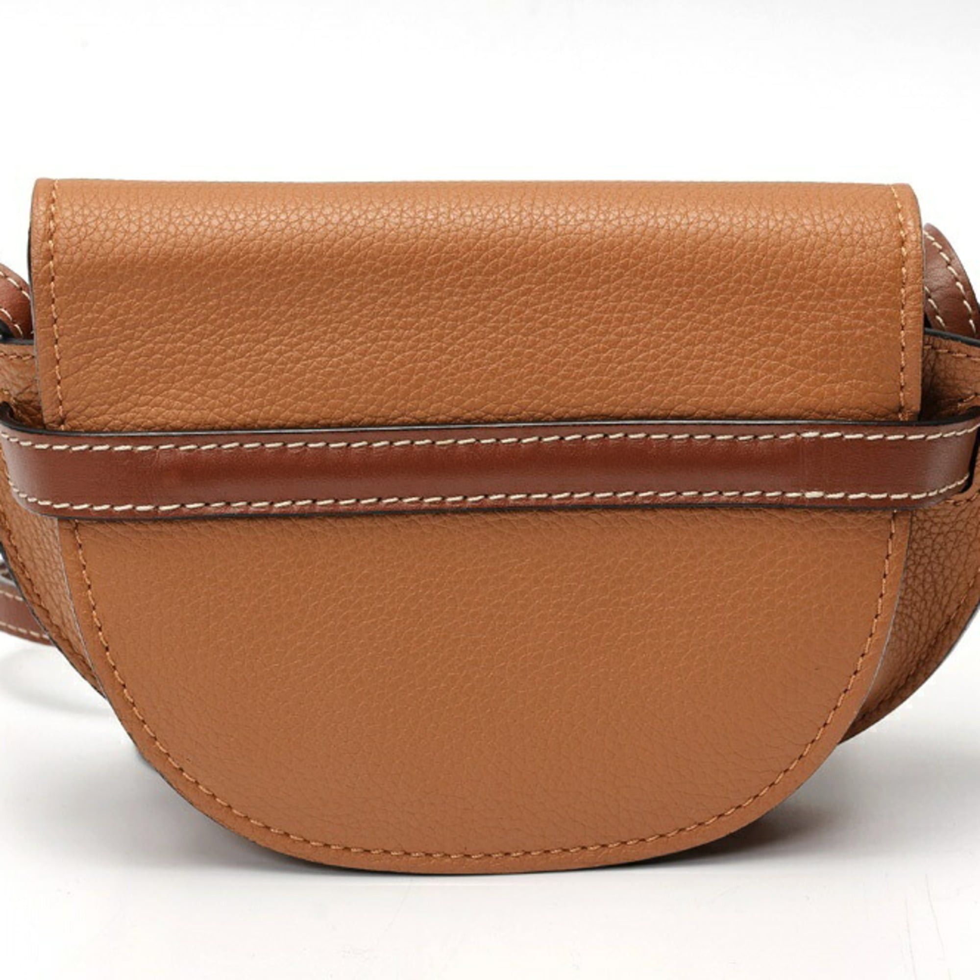 Loewe LOEWE Gate Bag Mini Shoulder in Brown Leather Size ONE SIZE - 3 Thumbnail