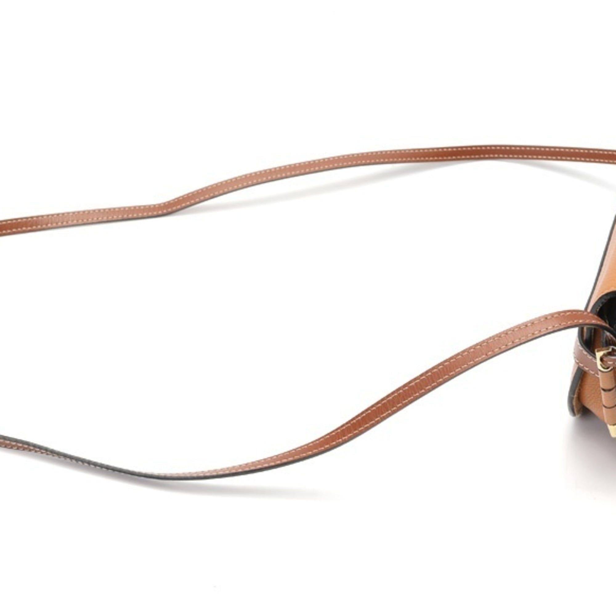 Loewe LOEWE Gate Bag Mini Shoulder in Brown Leather Size ONE SIZE - 2 Thumbnail