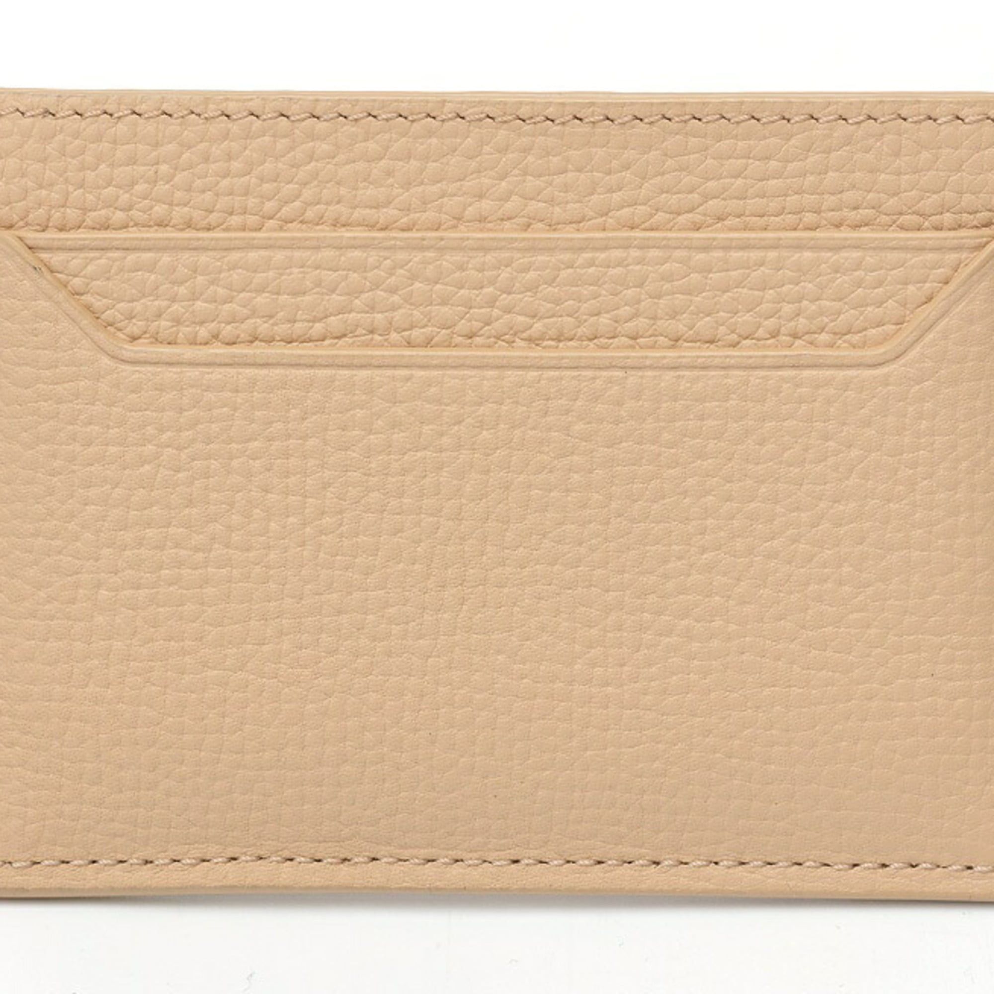 Loewe LOEWE Anagram Plain Card Holder Pebble Grain Calfskin Pink S-160073 Size ONE SIZE - 2 Thumbnail