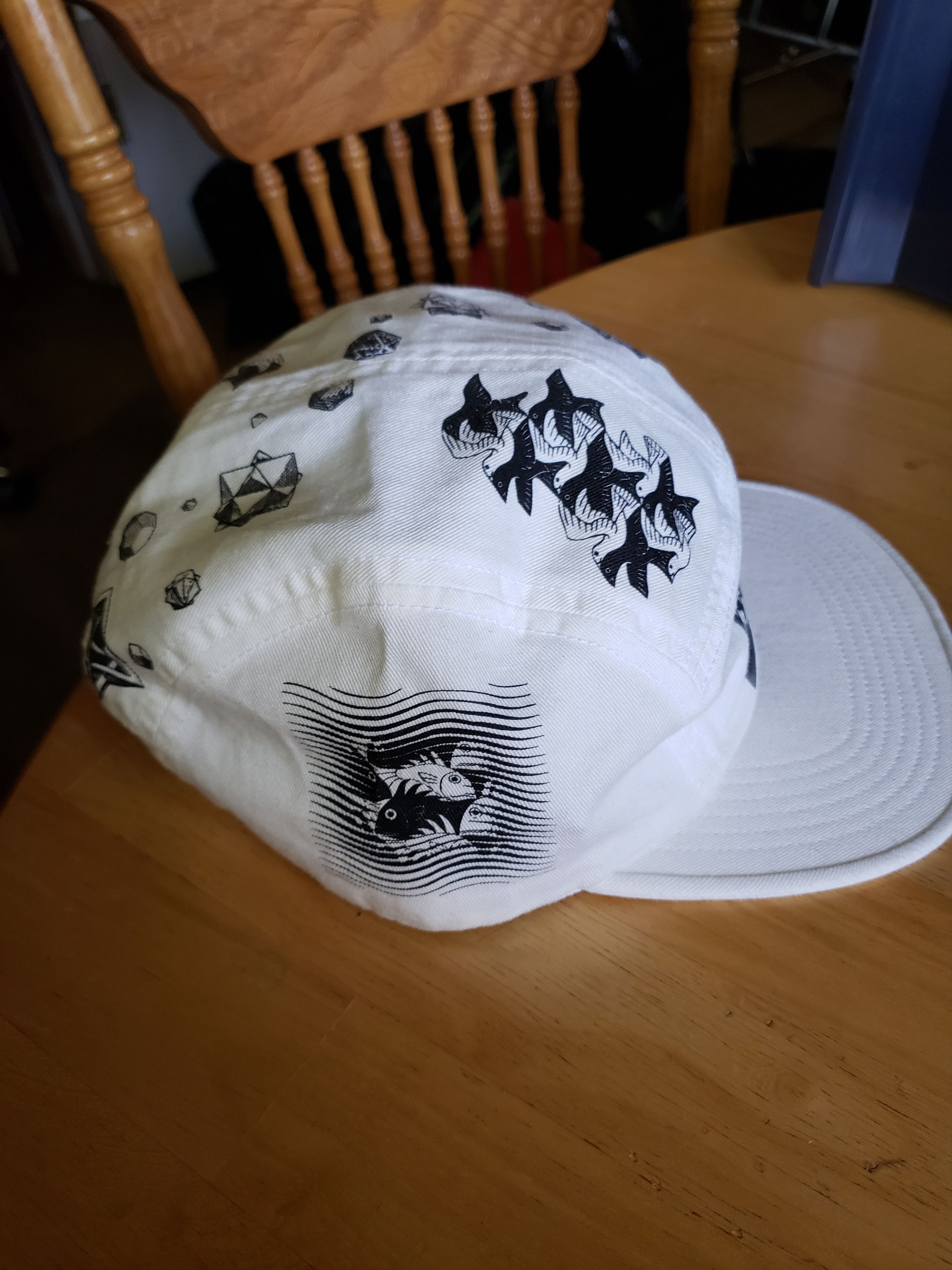 Supreme Mc Escher Camp cap White Size ONE SIZE - 4 Thumbnail