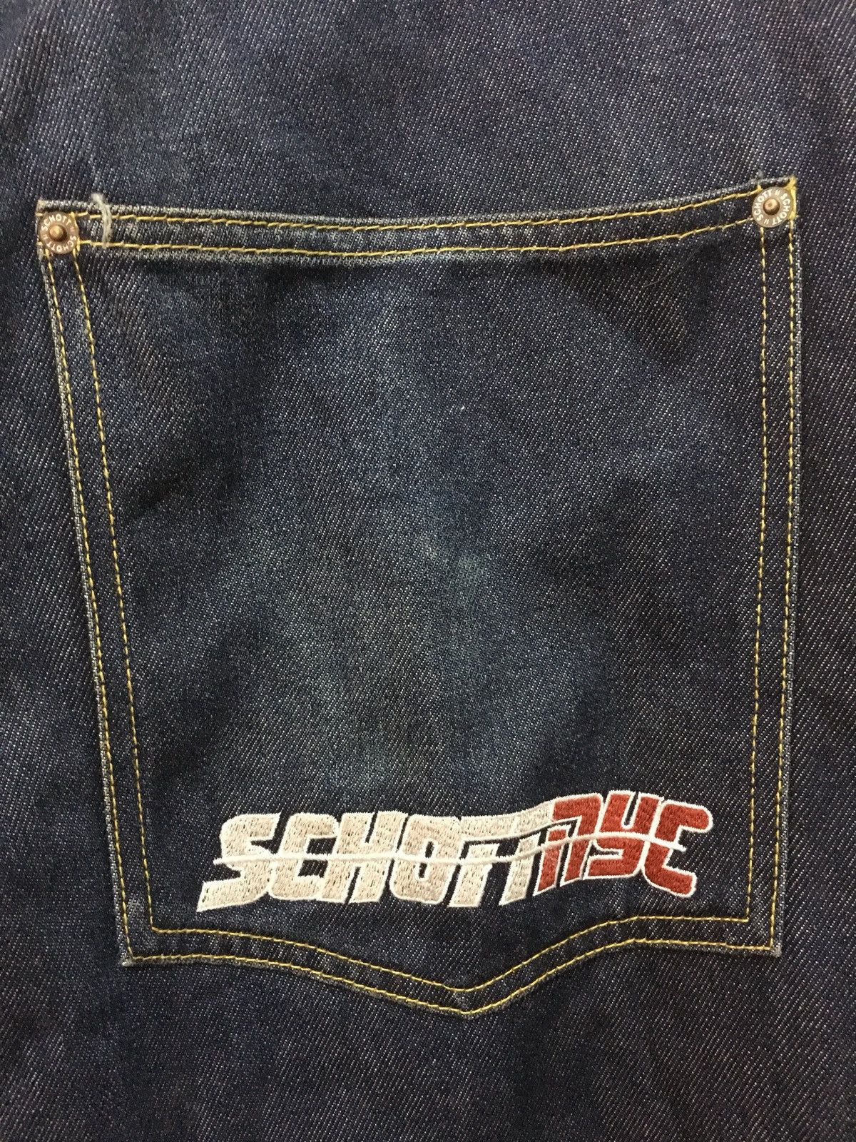 Schott Schott New York City Artistry Denim Streetwear Baggy Style Size US 34 / EU 50 - 5 Thumbnail