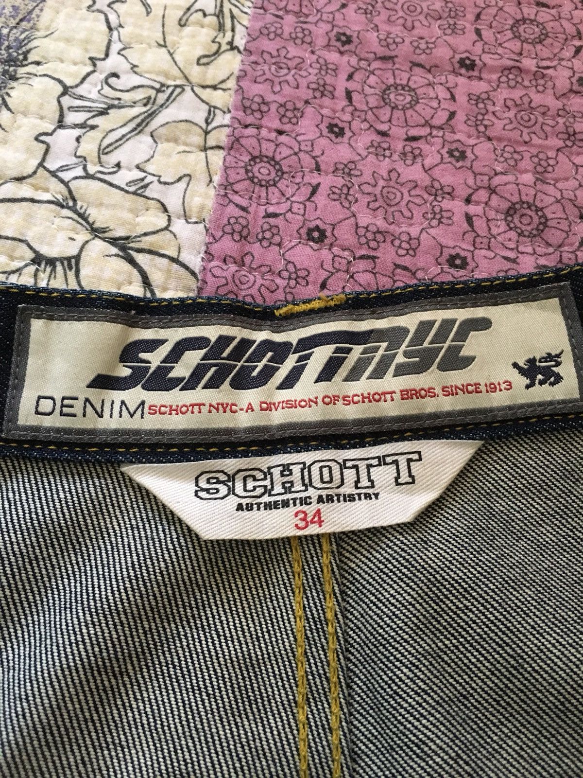 Schott Schott New York City Artistry Denim Streetwear Baggy Style Size US 34 / EU 50 - 9 Thumbnail
