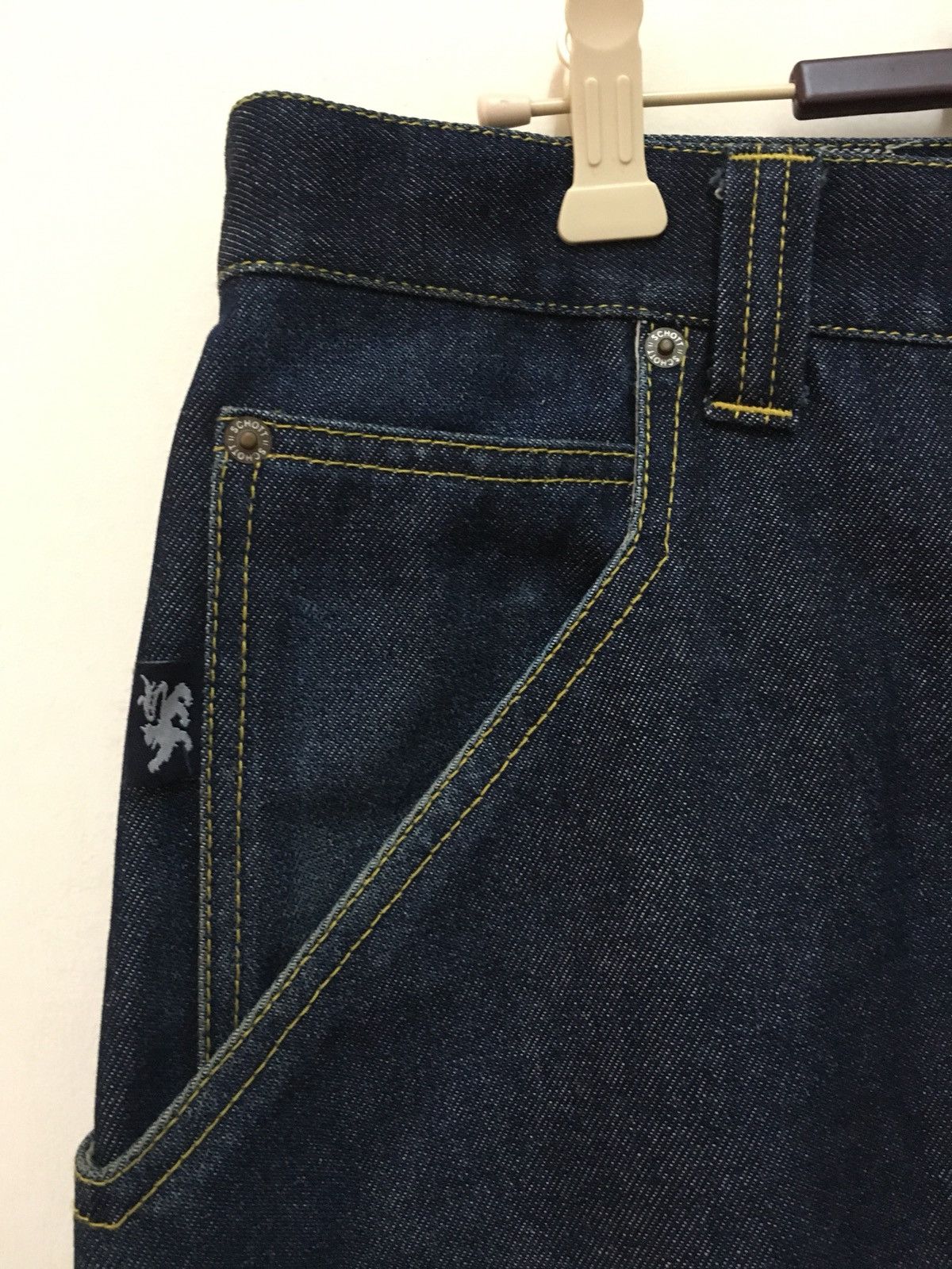 Schott Schott New York City Artistry Denim Streetwear Baggy Style Size US 34 / EU 50 - 4 Thumbnail