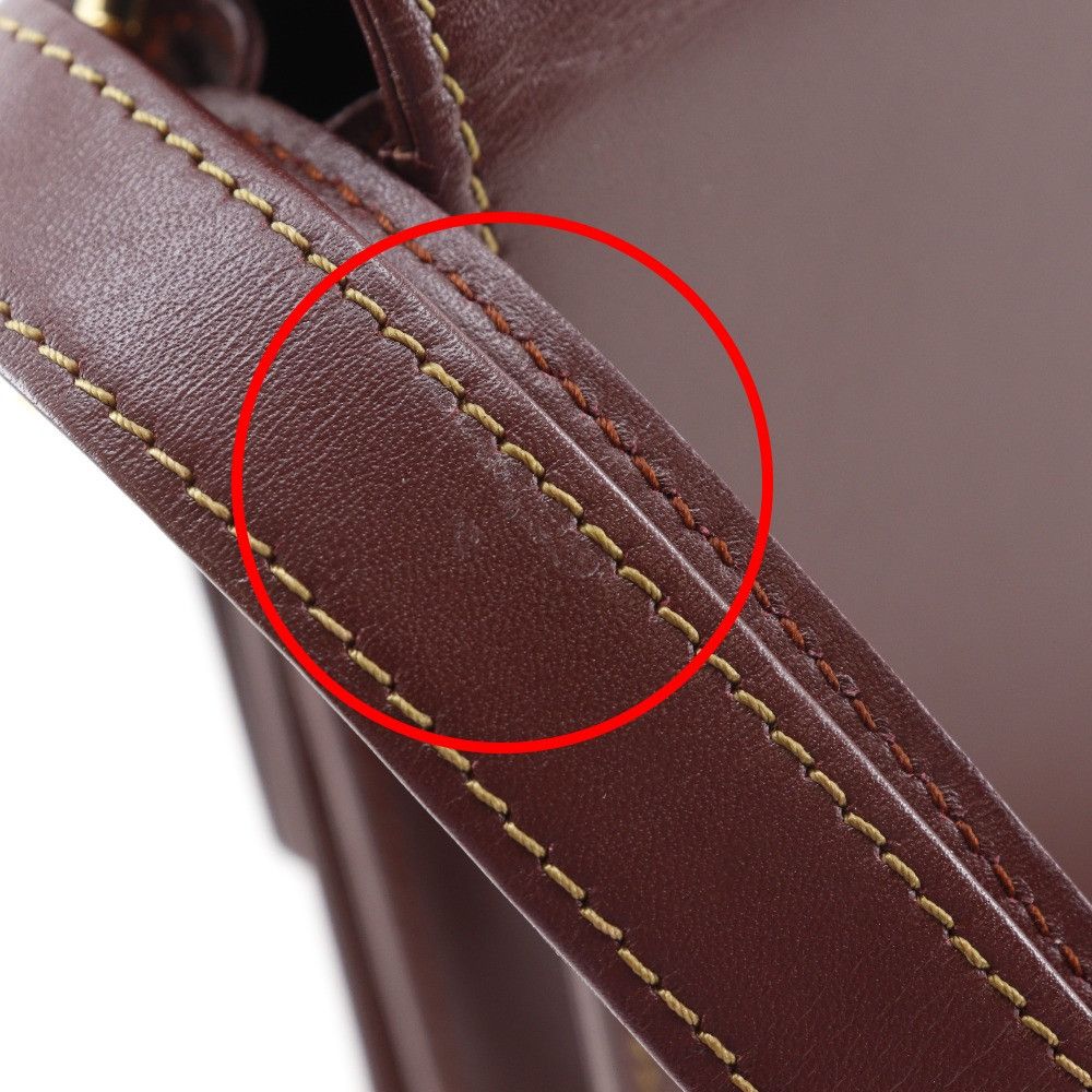 Cartier Cartier Cartier Must Line Calf 2way Shoulder Bag Leather Shoulder Bag DUTY FREE for USA Size ONE SIZE - 14 Thumbnail