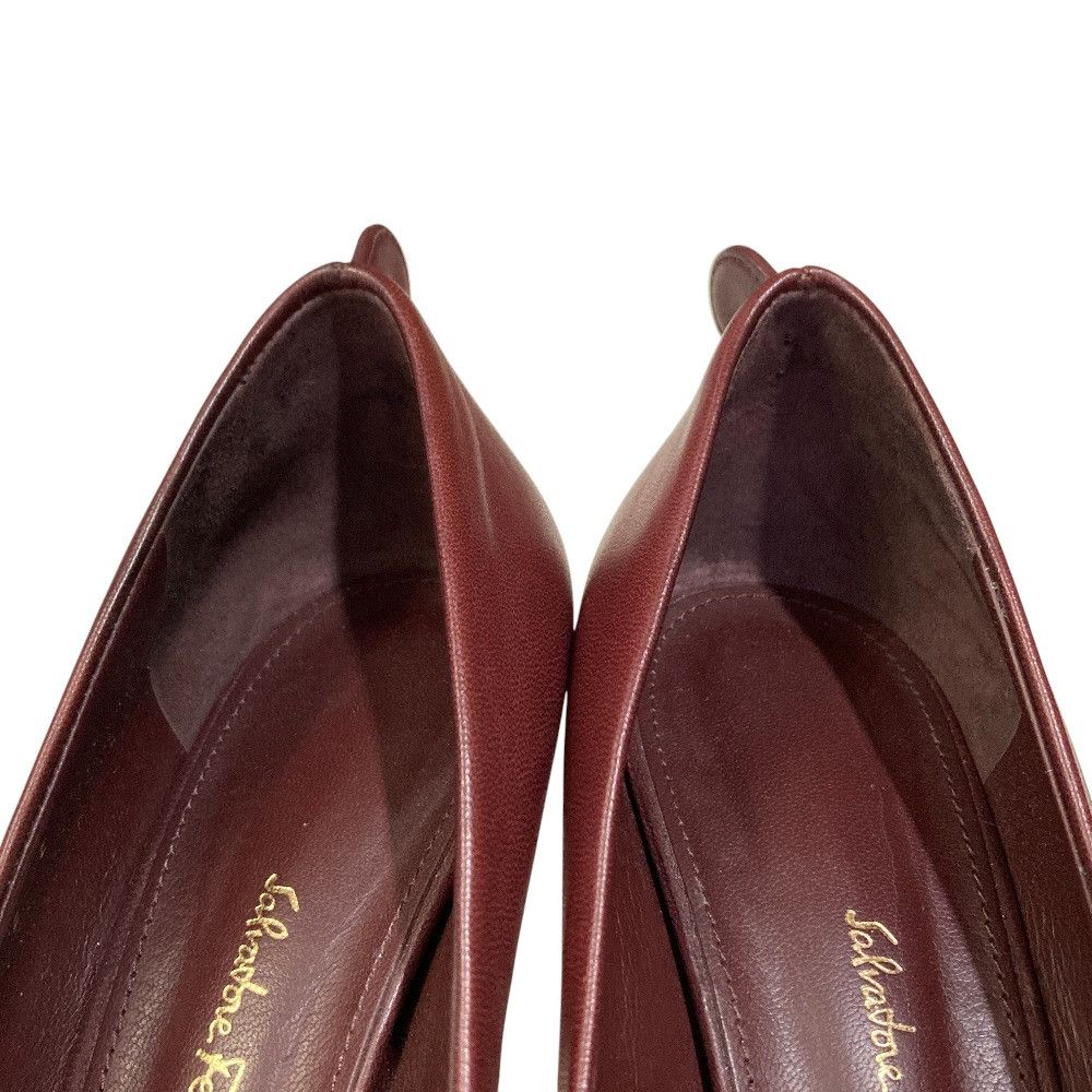 Salvatore Ferragamo Salvatore Ferragamo Salvatore Ferragamo Almond Toe Pumps Leather Shoes DUTY FREE for USA Size ONE SIZE - 5 Thumbnail
