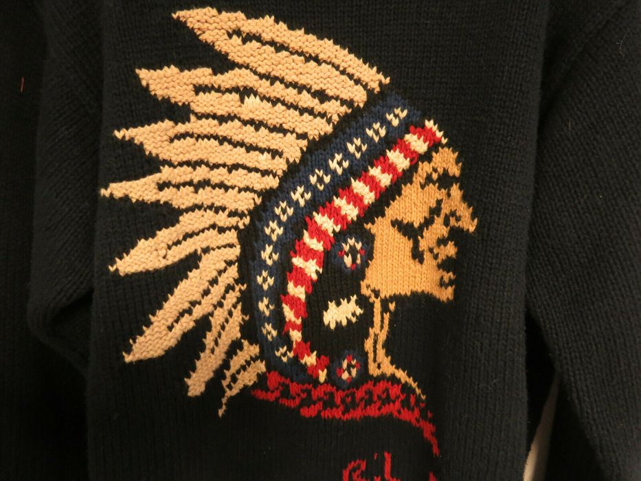 Polo Ralph Lauren VINTAGE SWEATER 1994 INDIAN HEAD SWEATER SIZE