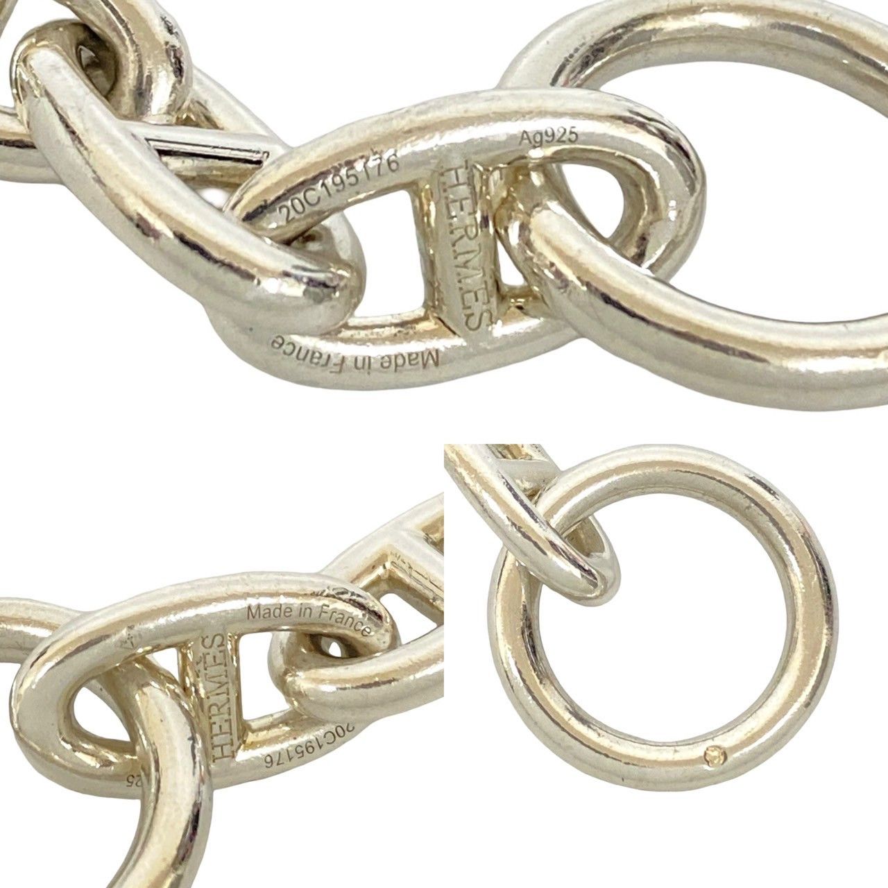 Hermes Hermes Hermès Chaîne d'Ancre GM12 Silver925 Bracelet Precious Metal Bracelet DUTY FREE for USA Size ONE SIZE - 3 Thumbnail