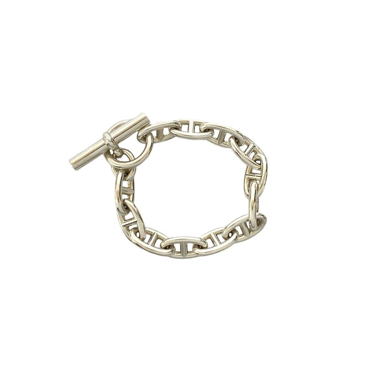 Hermes Hermes Hermès Chaîne d'Ancre GM12 Silver925 Bracelet Precious Metal Bracelet DUTY FREE for USA Size ONE SIZE - 5 Thumbnail
