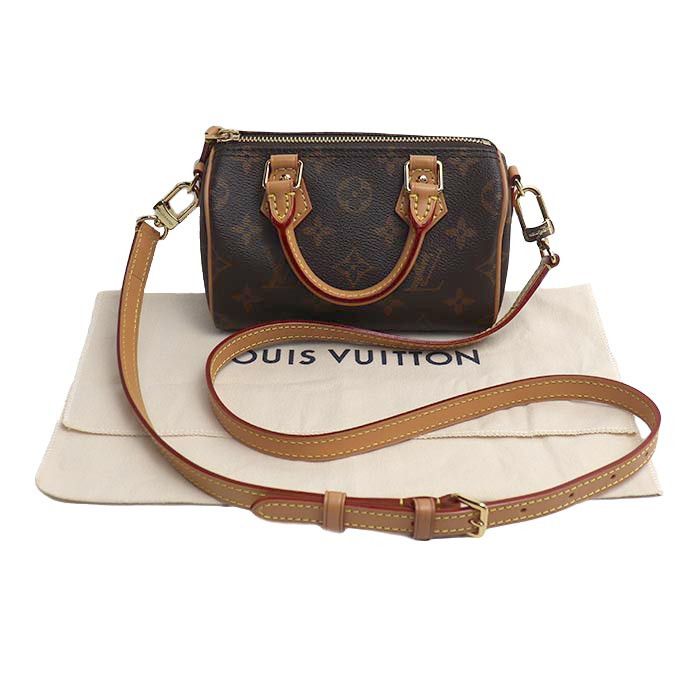 Louis Vuitton Louis Vuitton Louis Vuitton Nano Speedy Monogram 2way Shoulder Bag Textile Shoulder Bag M81085 DUTY FREE for USA Size ONE SIZE - 10 Thumbnail