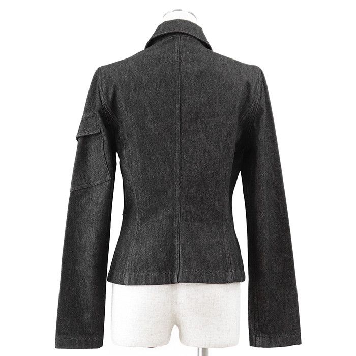 Gucci Gucci Gucci Black Denim Jacket Textile Outerwear DUTY FREE for USA Size ONE SIZE - 7 Thumbnail