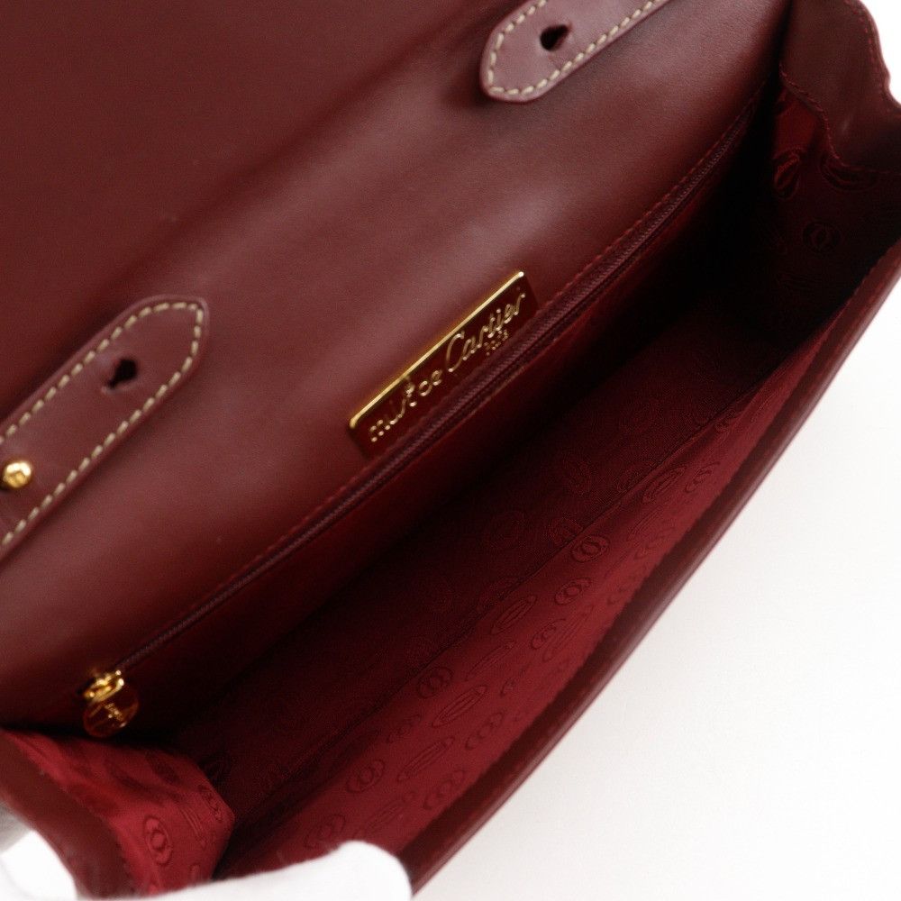 Cartier Cartier Cartier Must Line Calf 2way Shoulder Bag Leather Shoulder Bag DUTY FREE for USA Size ONE SIZE - 5 Thumbnail