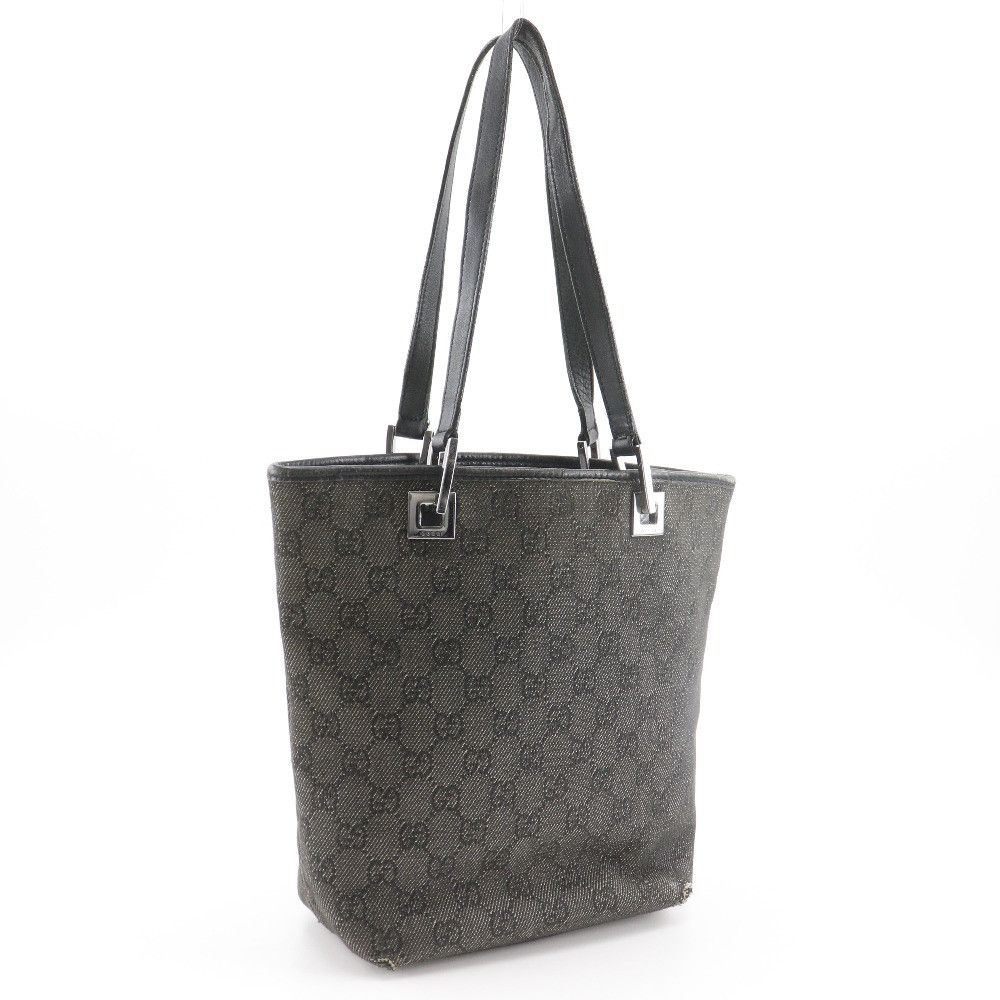 Gucci Gucci Gucci GG Denim Tote Bag Denim Textile Tote Bag 31244 DUTY FREE for USA Size ONE SIZE - 3 Thumbnail