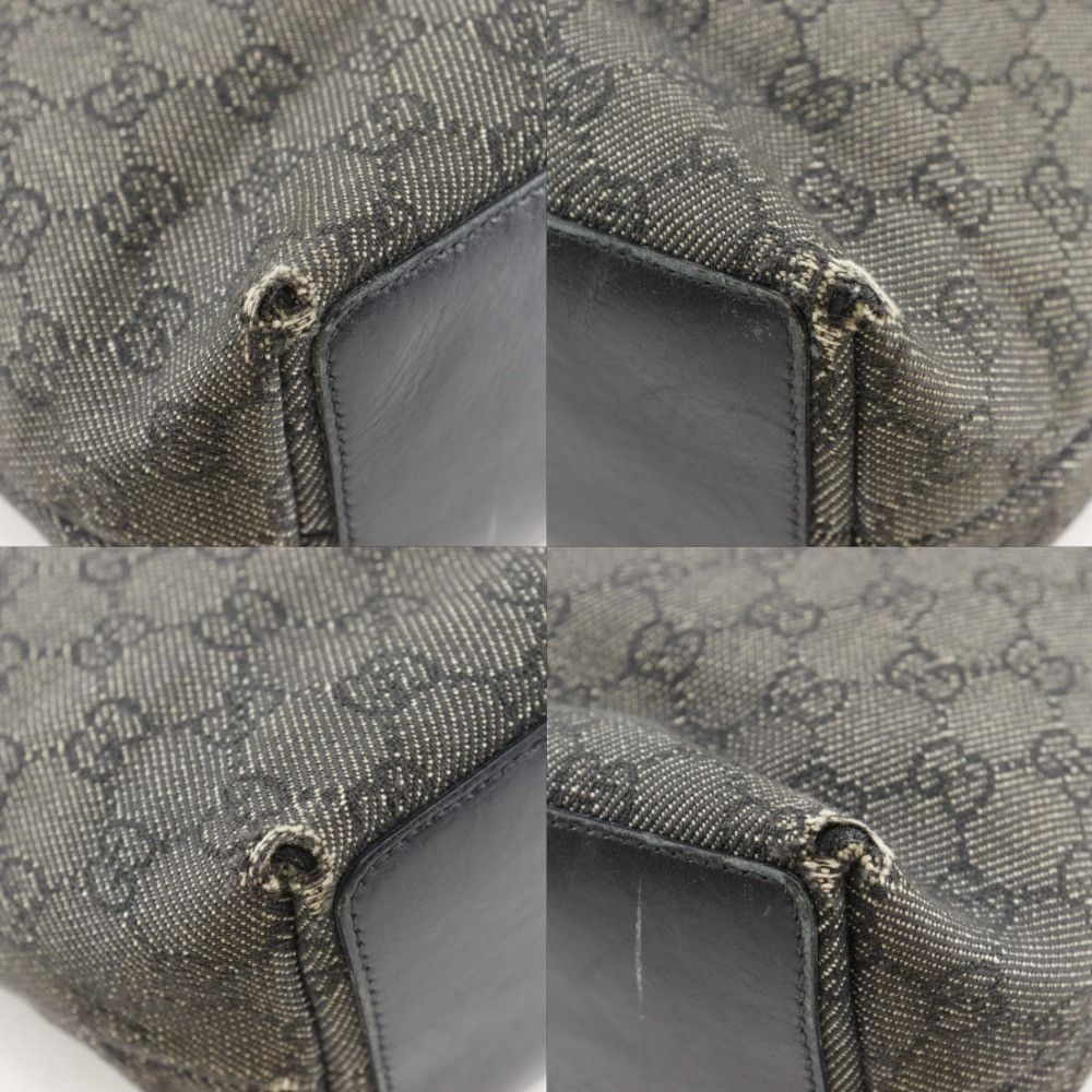 Gucci Gucci Gucci GG Denim Tote Bag Denim Textile Tote Bag 31244 DUTY FREE for USA Size ONE SIZE - 4 Thumbnail