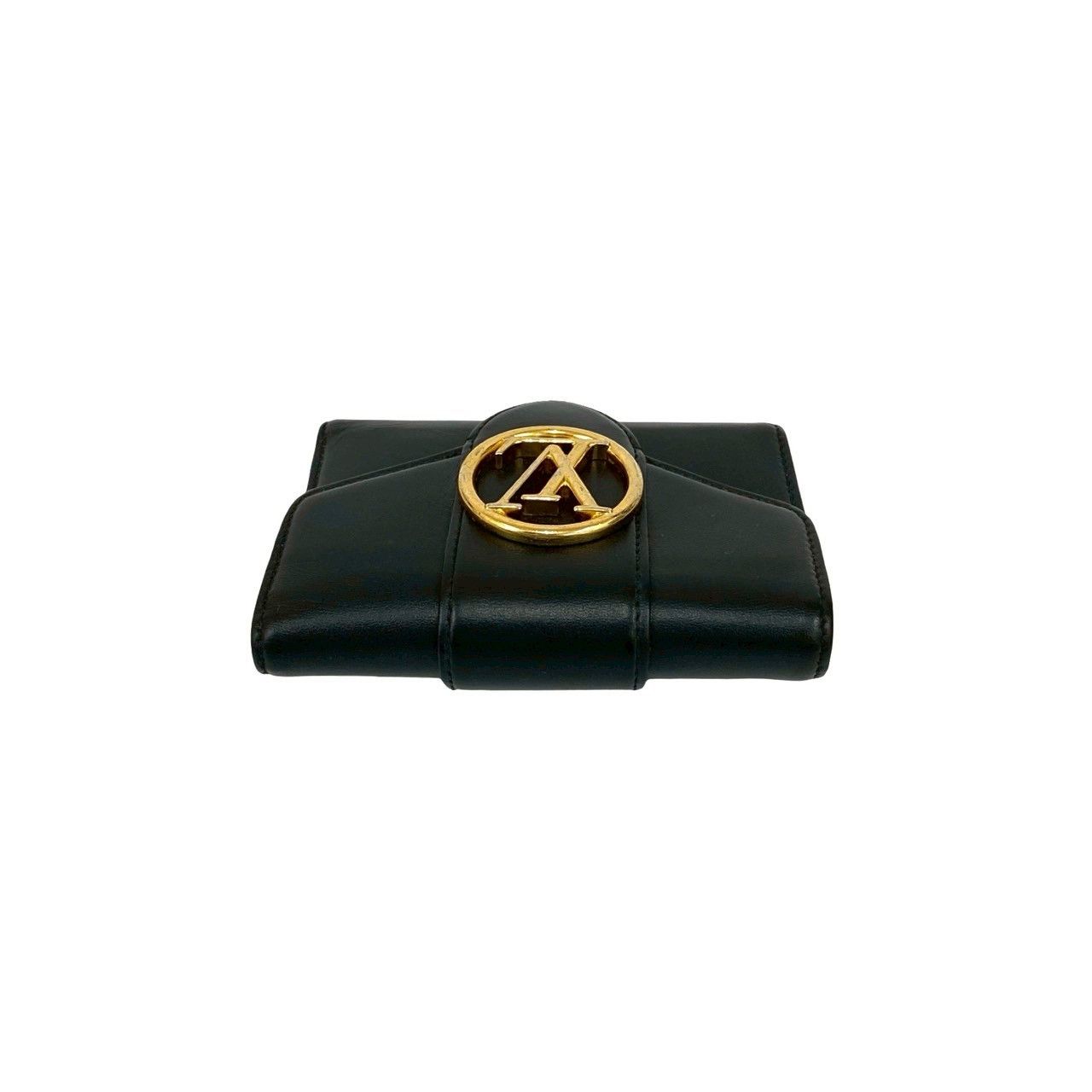 Louis Vuitton Louis Vuitton Louis Vuitton Pont Neuf Compact Leather Trifold Wallet Leather Short Wallet DUTY FREE for USA Size ONE SIZE - 4 Thumbnail